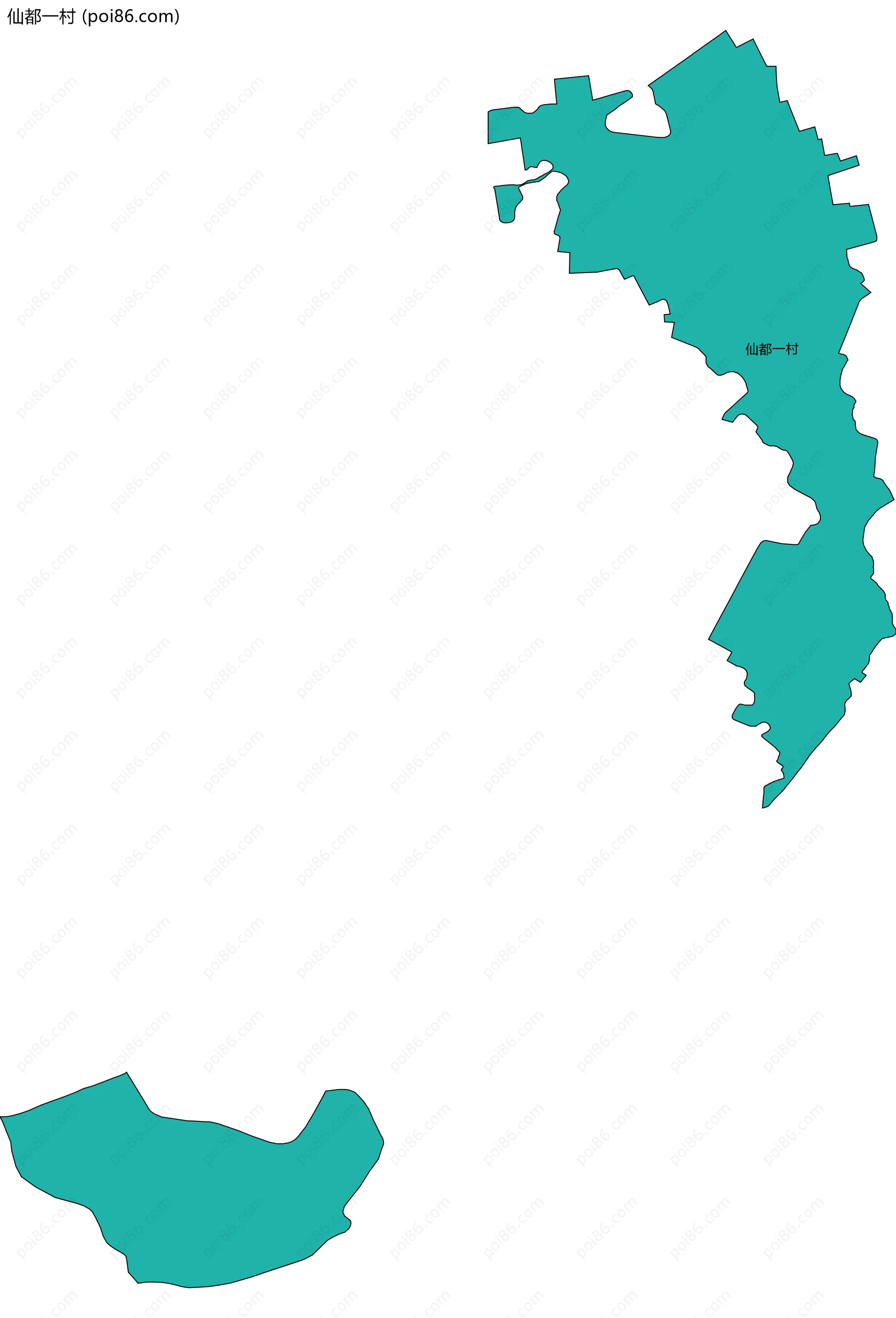 仙都一村边界地图