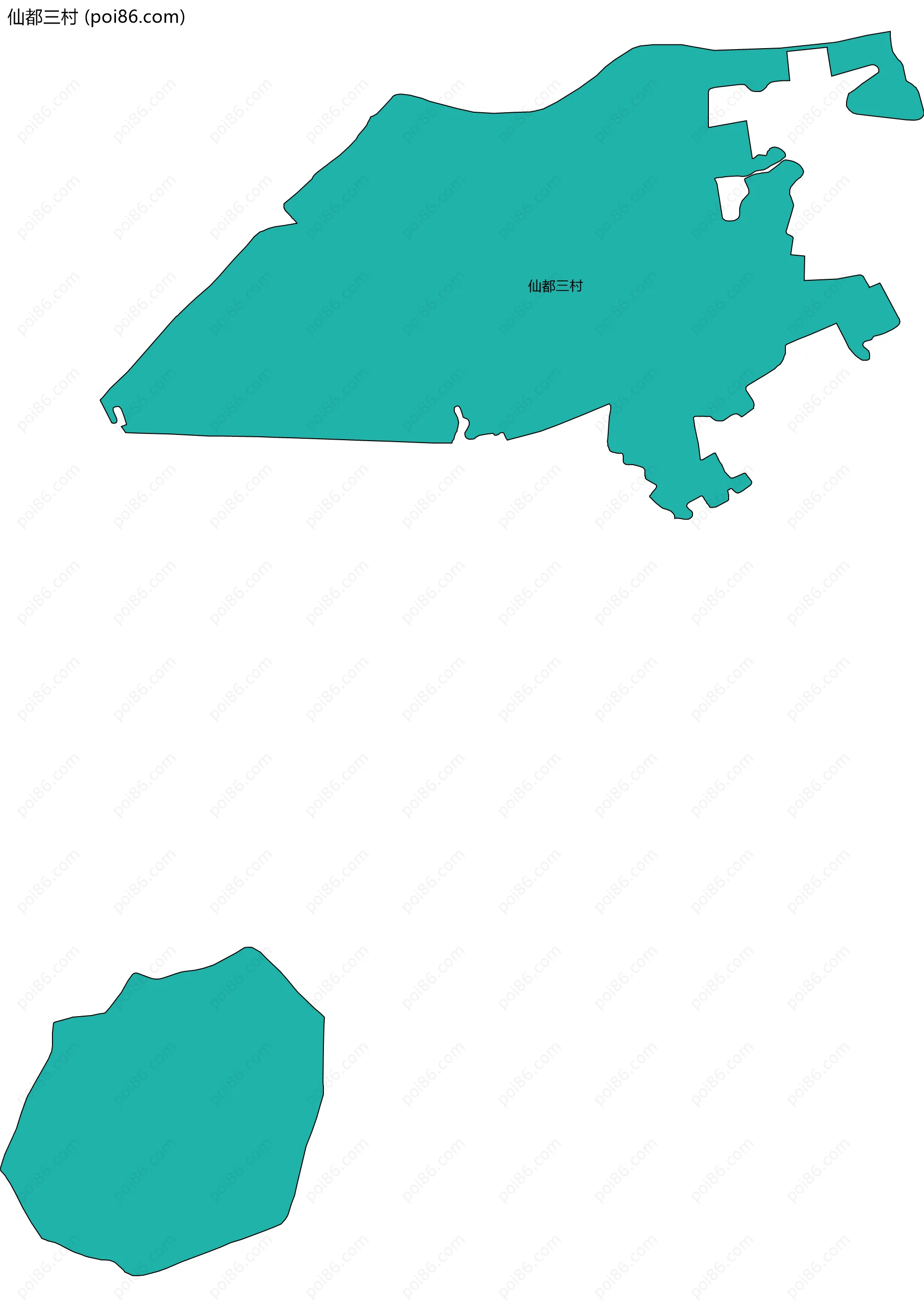 仙都三村边界地图
