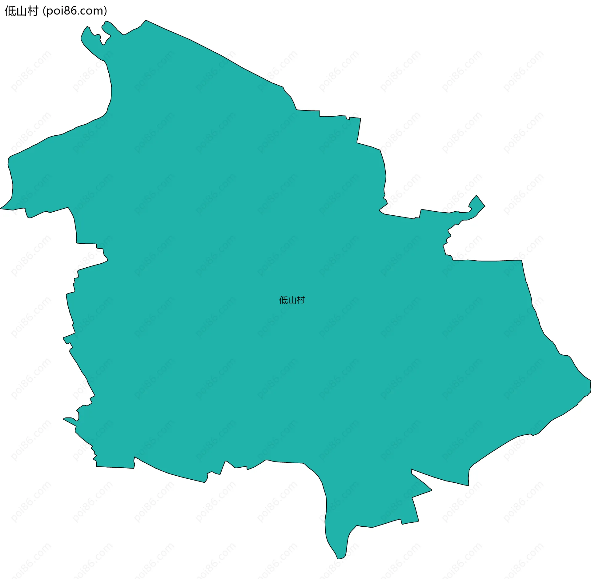 低山村边界地图