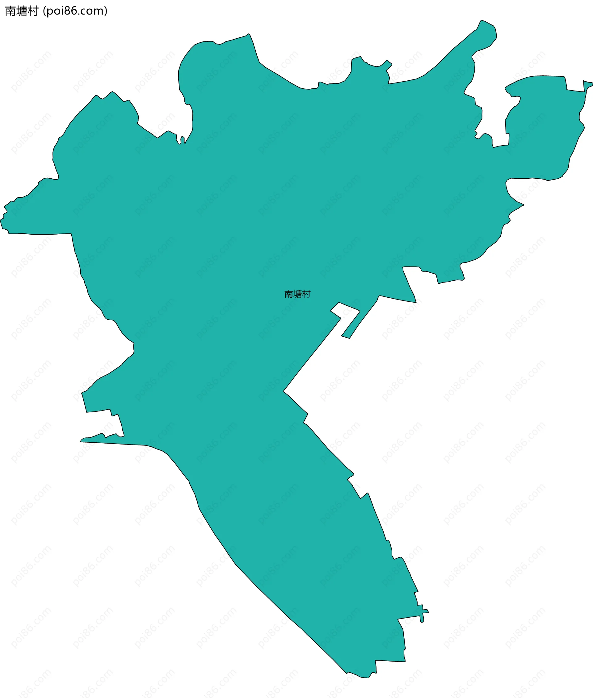 南塘村边界地图