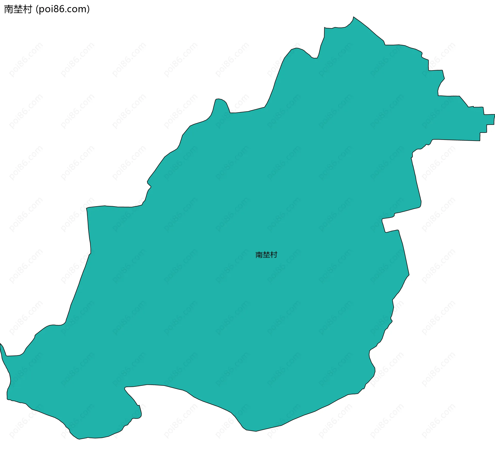 南埜村边界地图