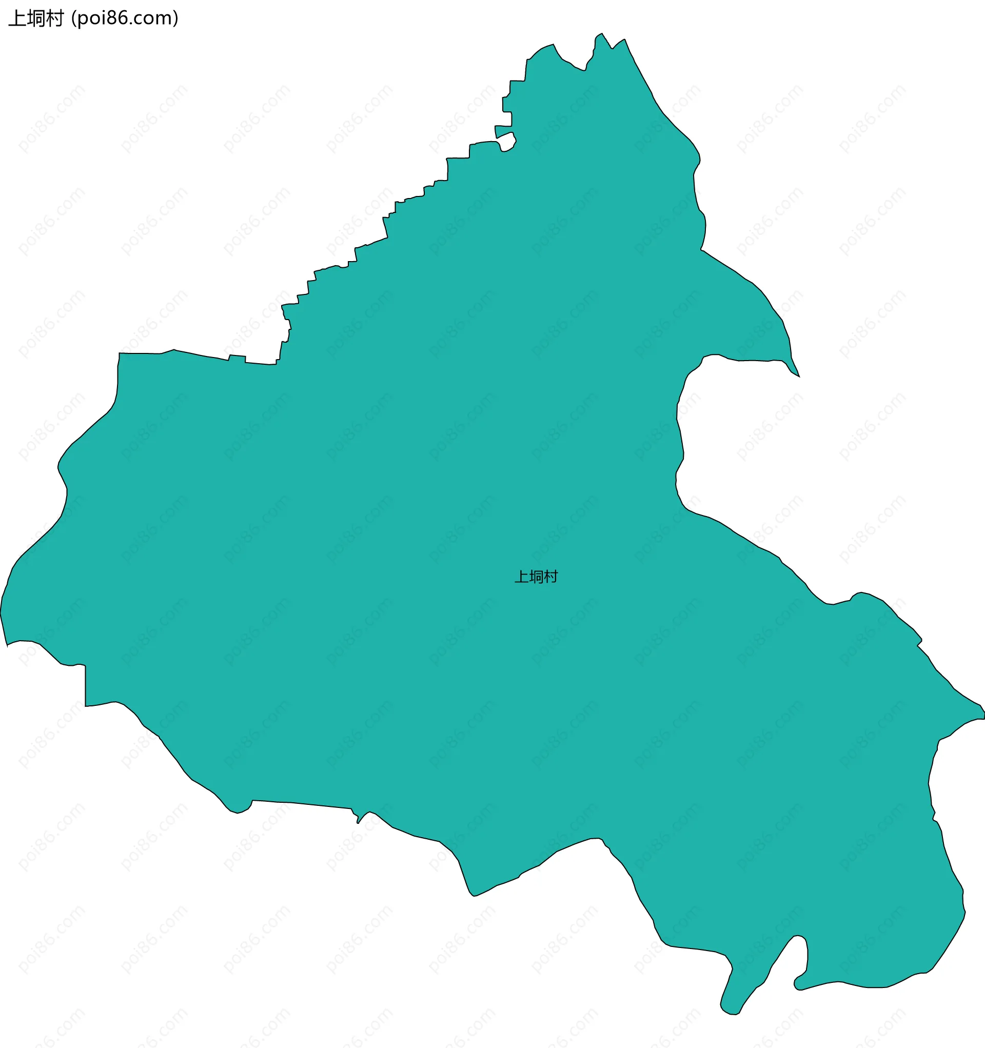 上垌村边界地图