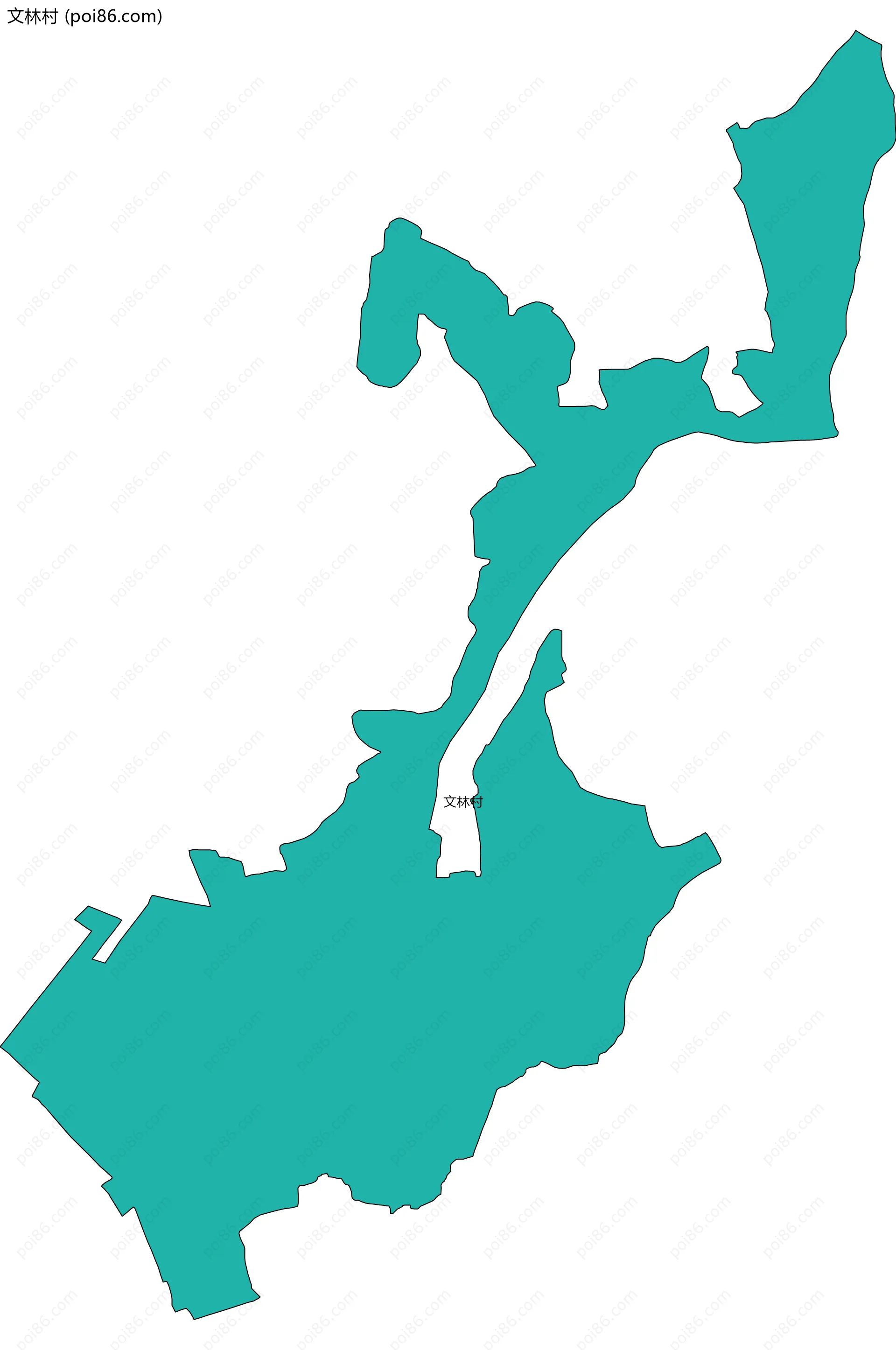 文林村边界地图