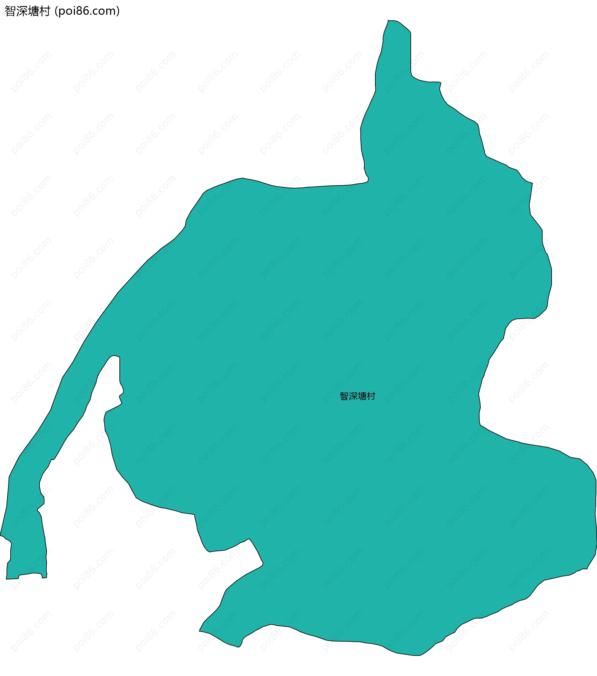 智深塘村边界地图