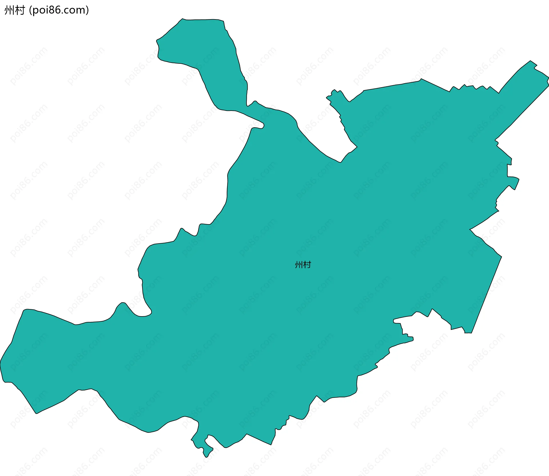 州村边界地图