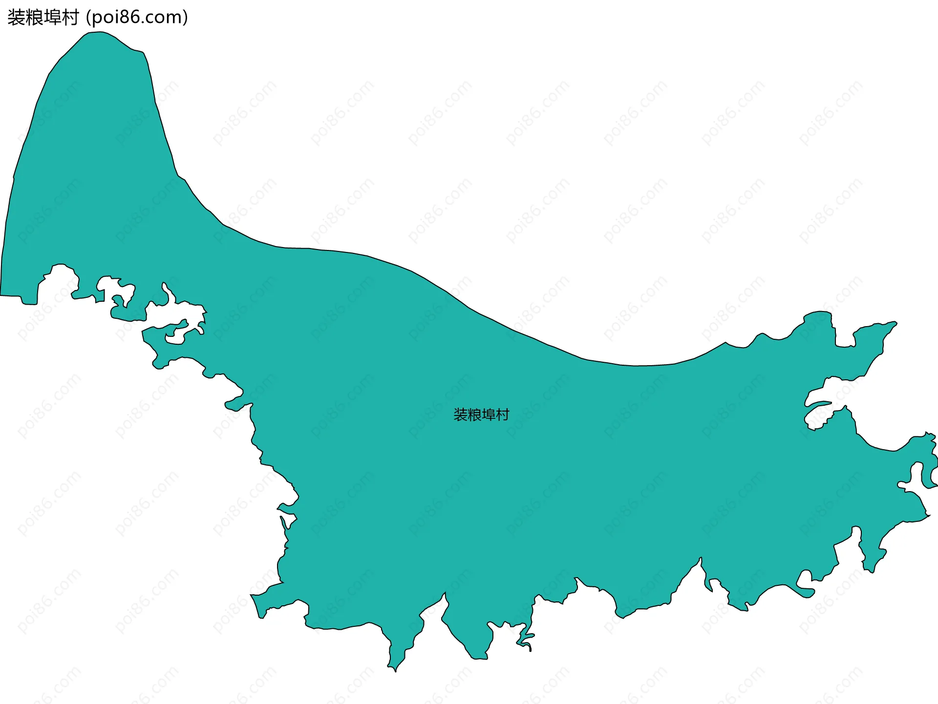 装粮埠村边界地图