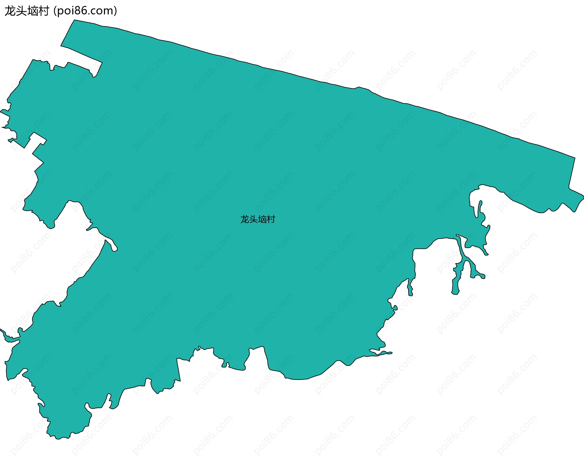 龙头垴村边界地图