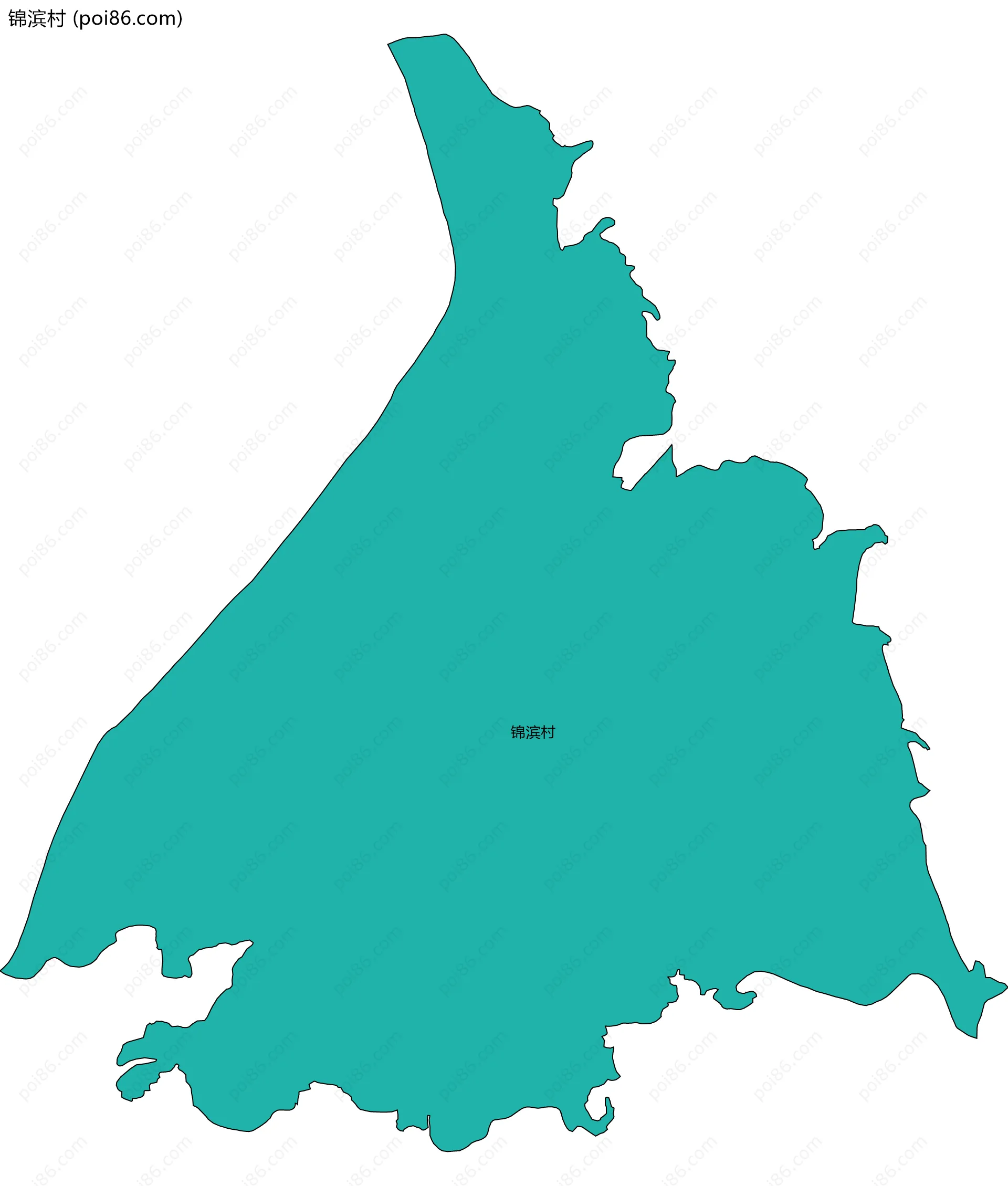 锦滨村边界地图