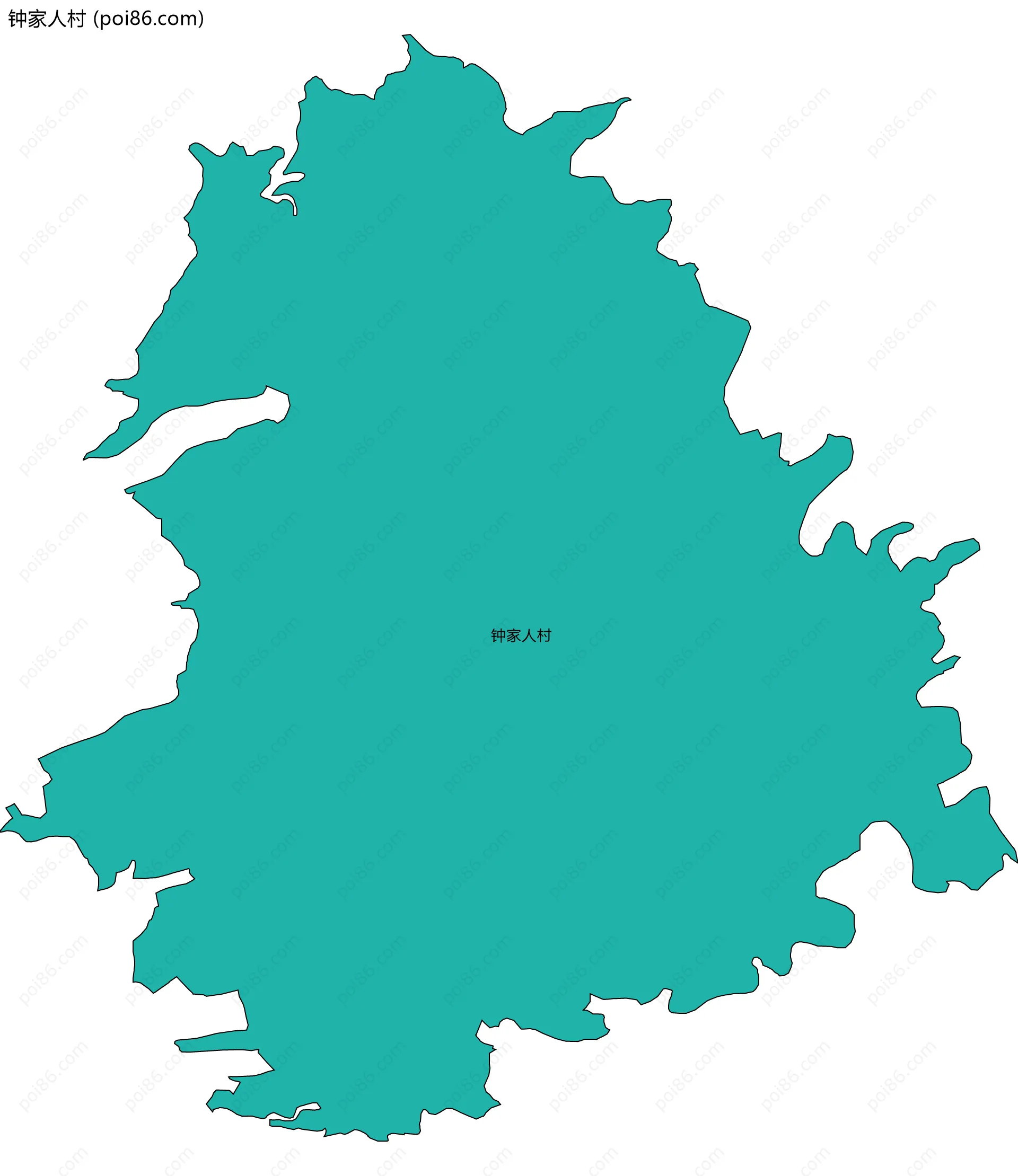 钟家人村边界地图