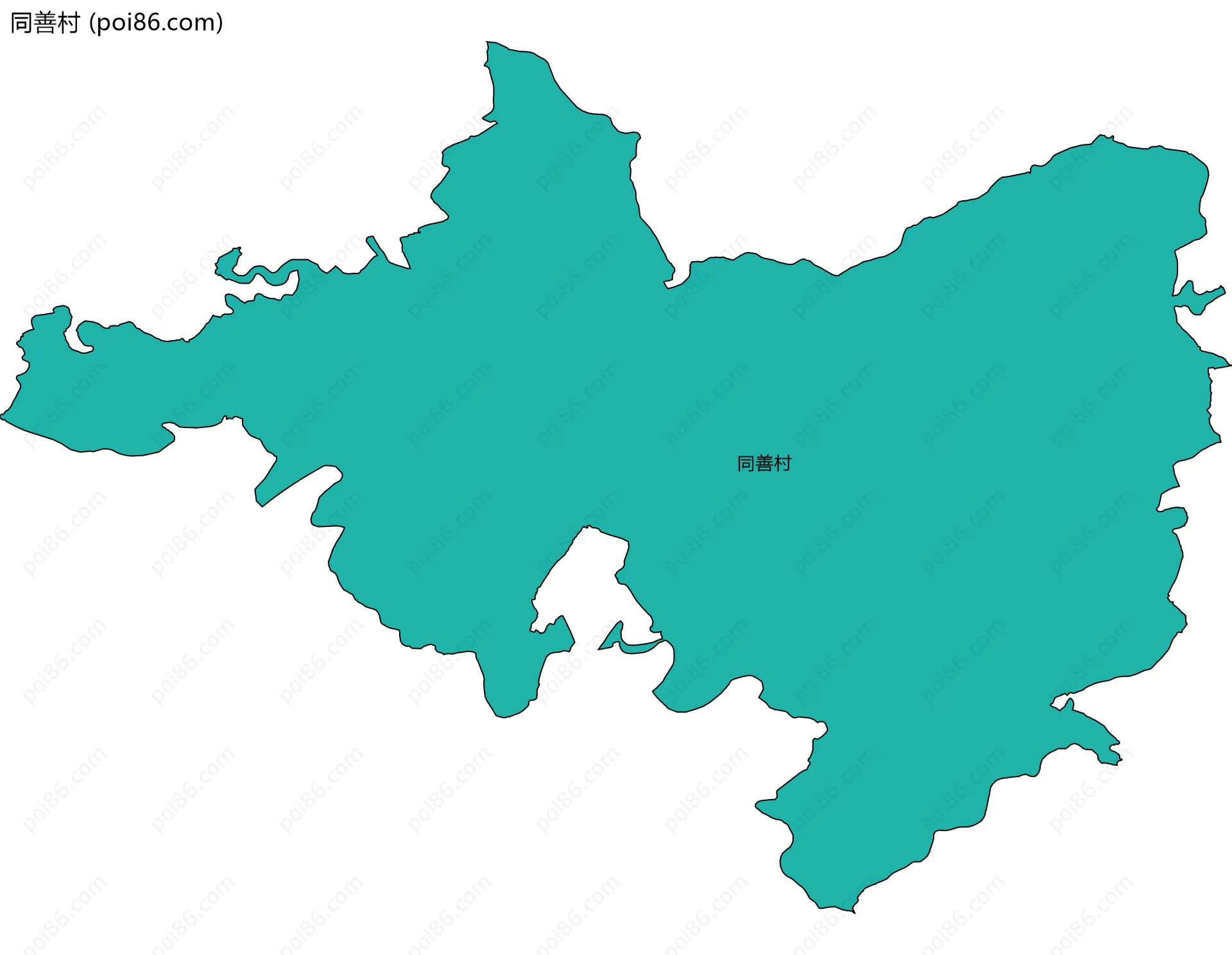 同善村边界地图