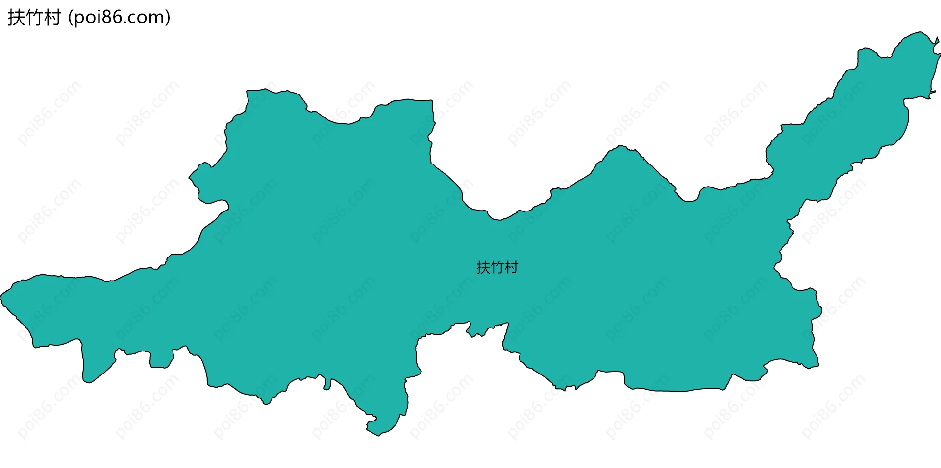 扶竹村边界地图
