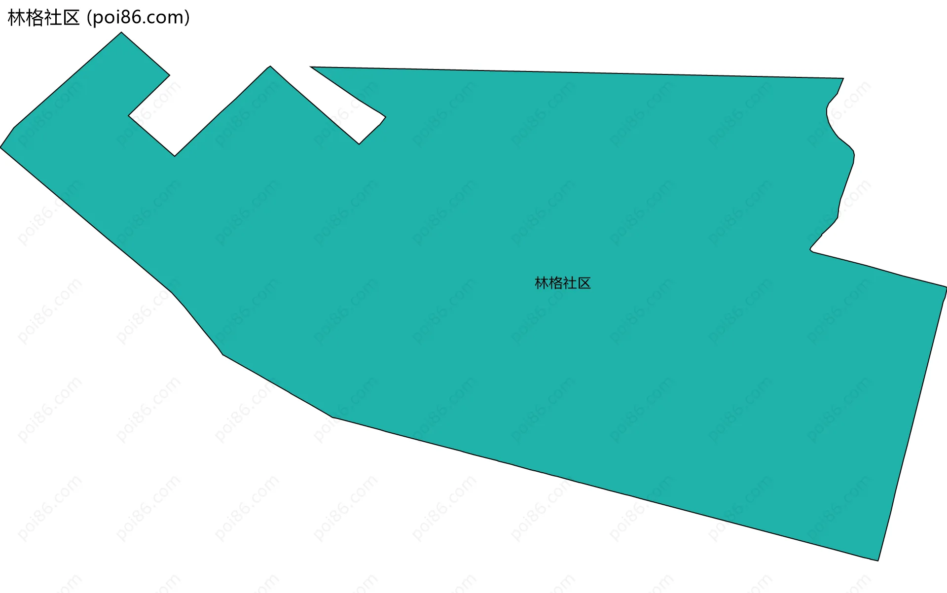 林格社区边界地图