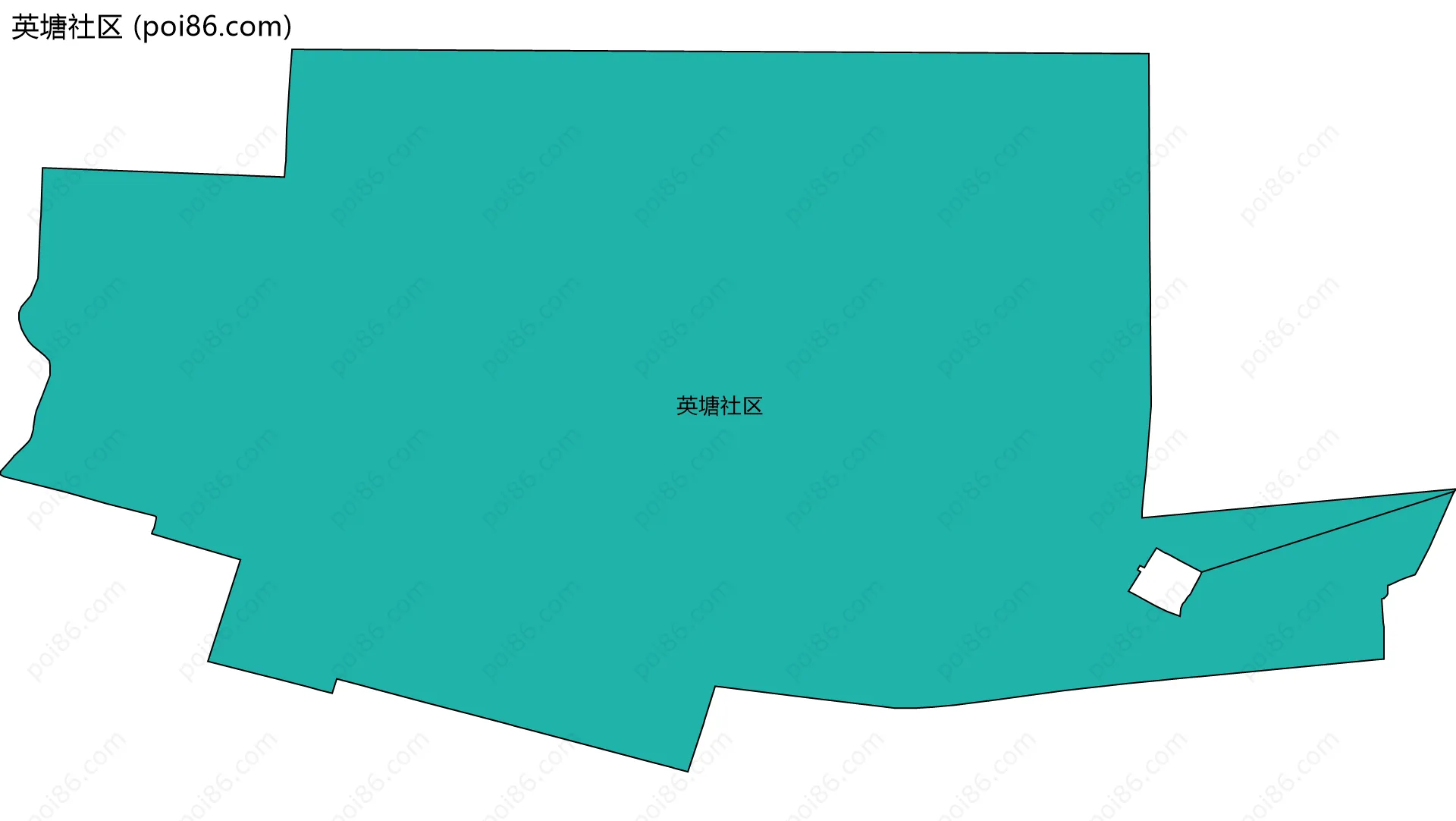 英塘社区边界地图