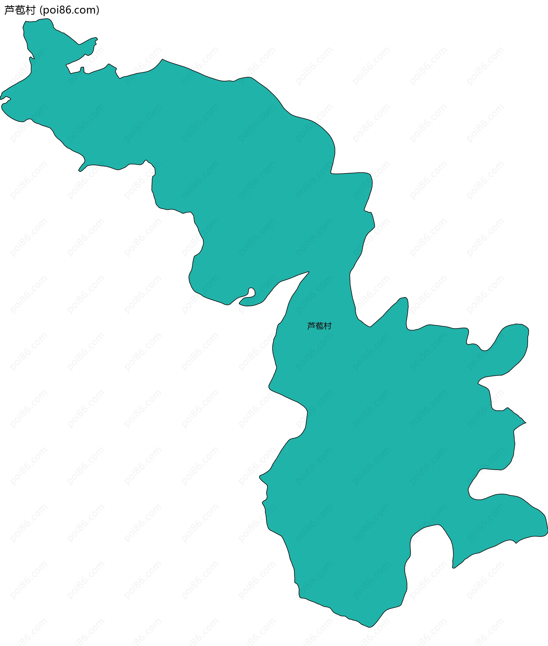 芦苞村边界地图