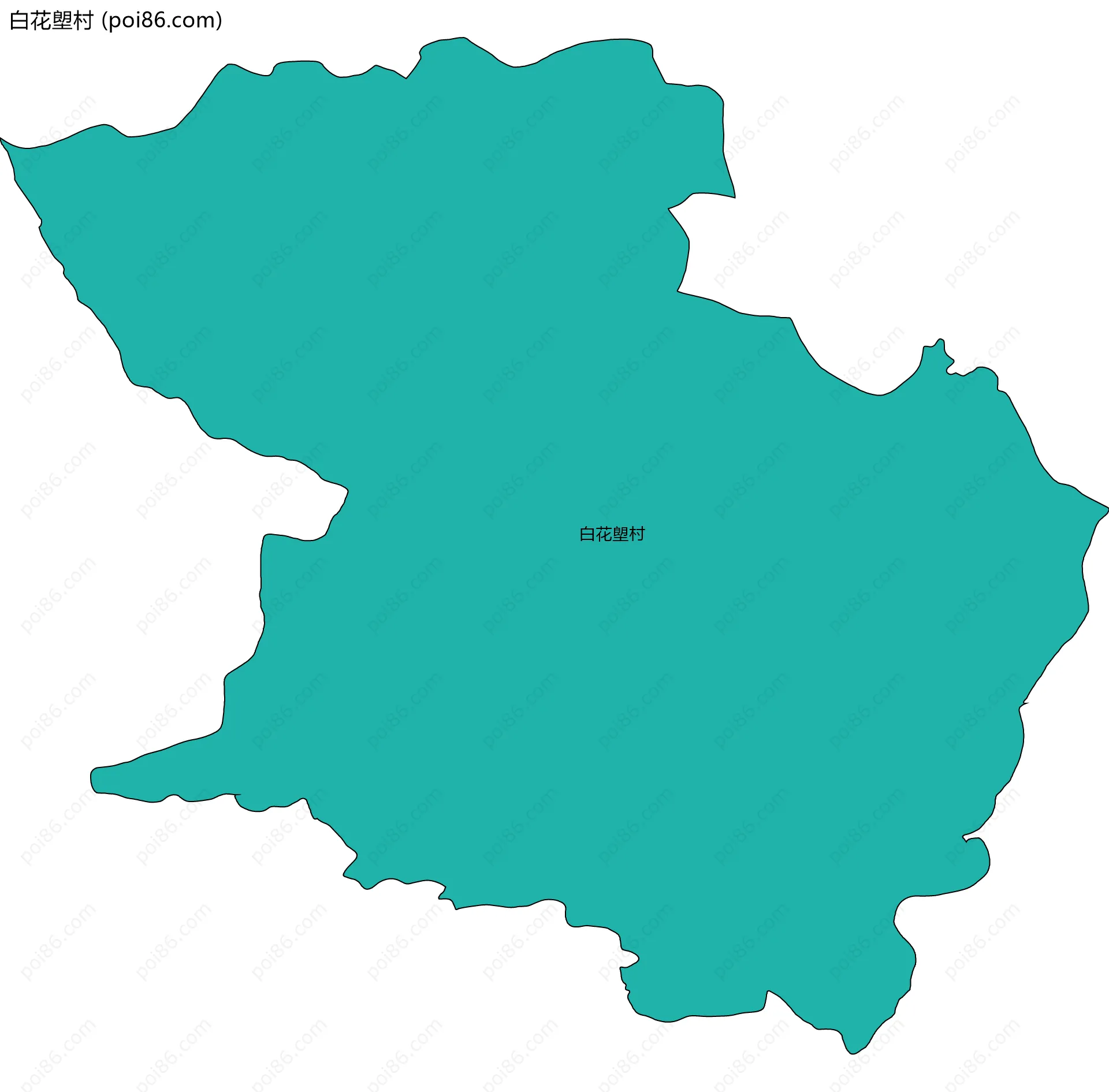 白花塱村边界地图