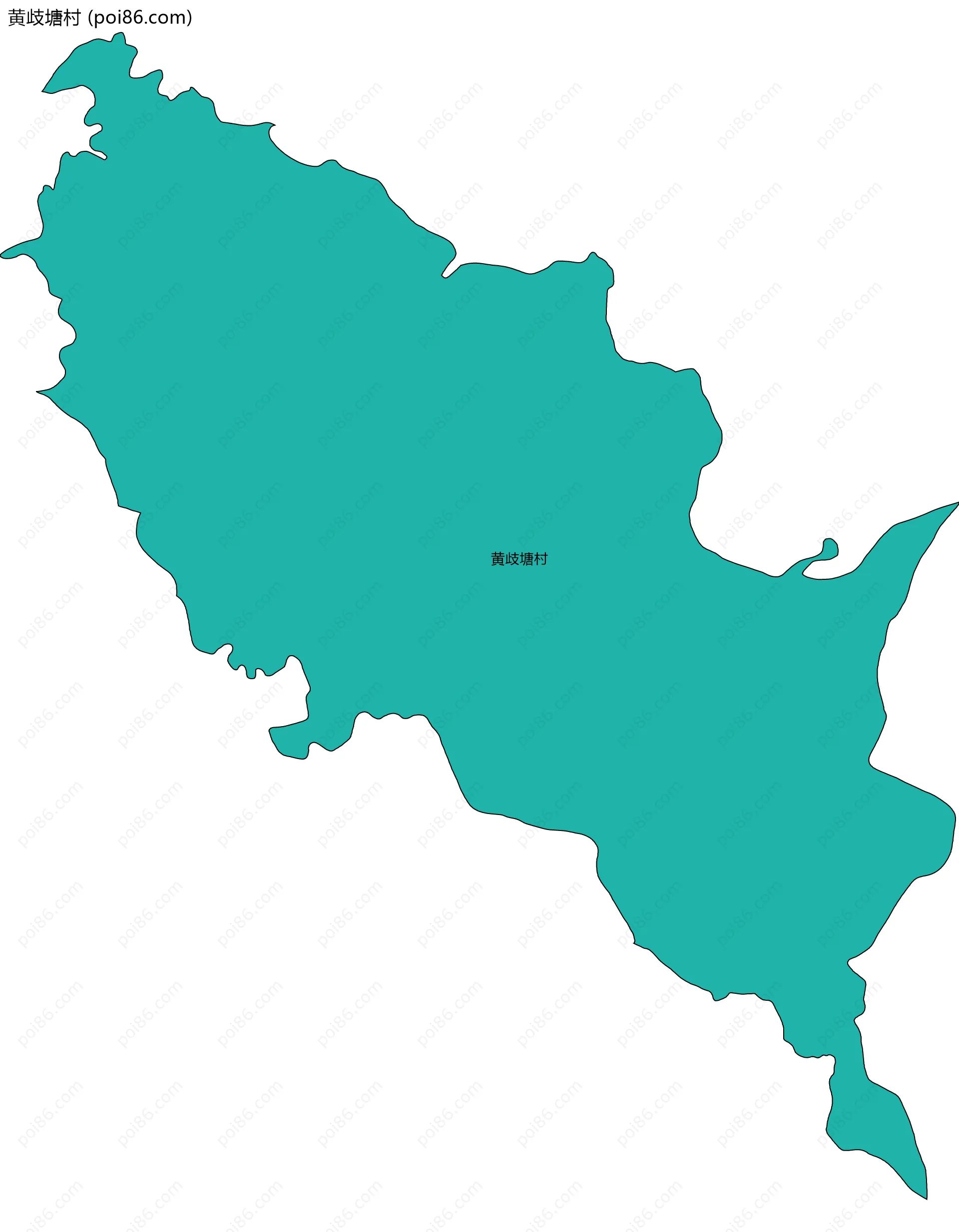 黄歧塘村边界地图