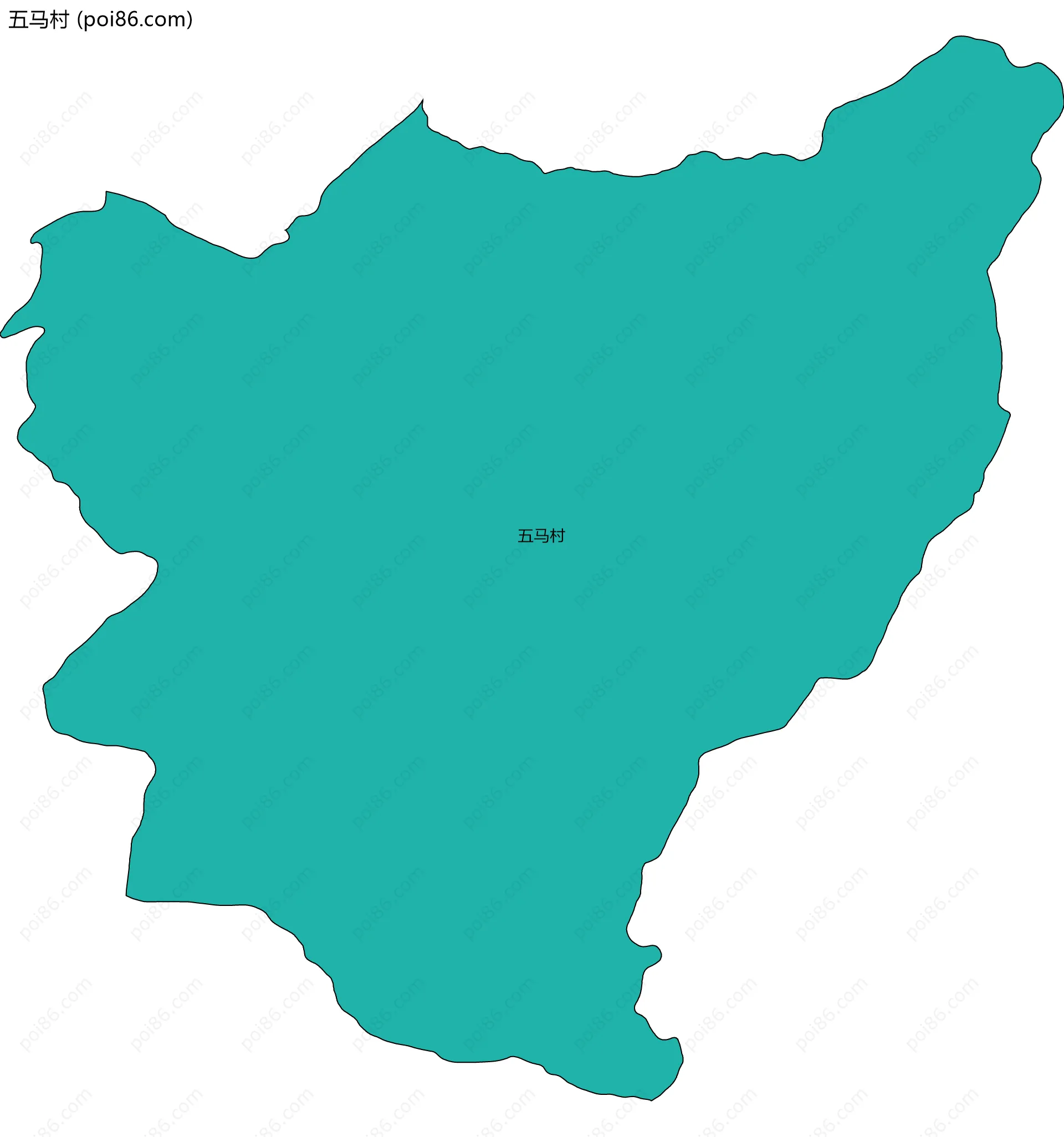 五马村边界地图