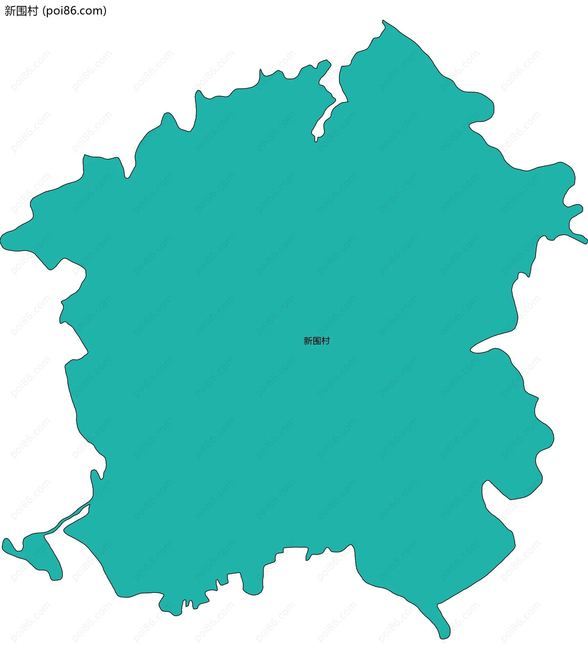 新围村边界地图