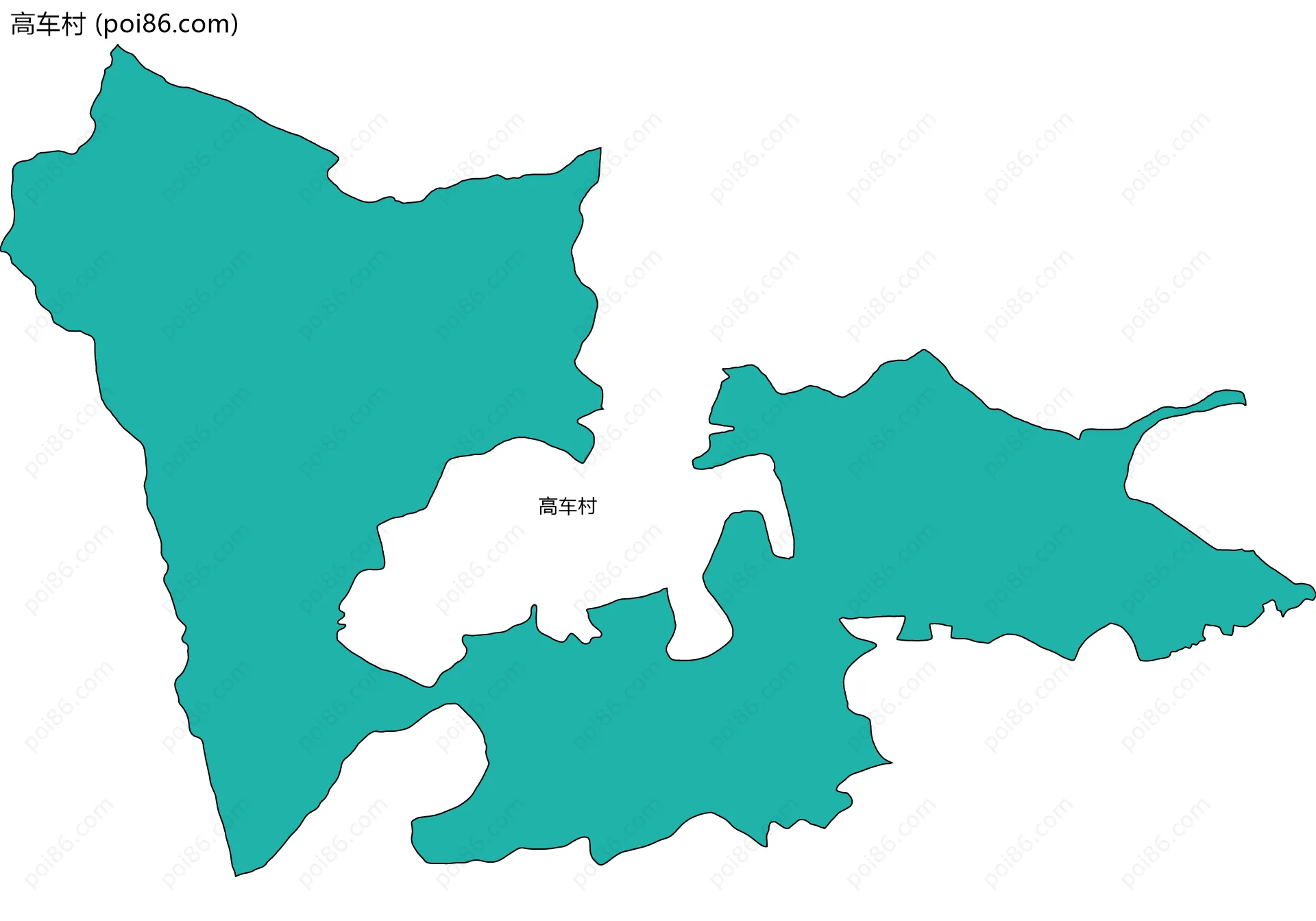 高车村边界地图