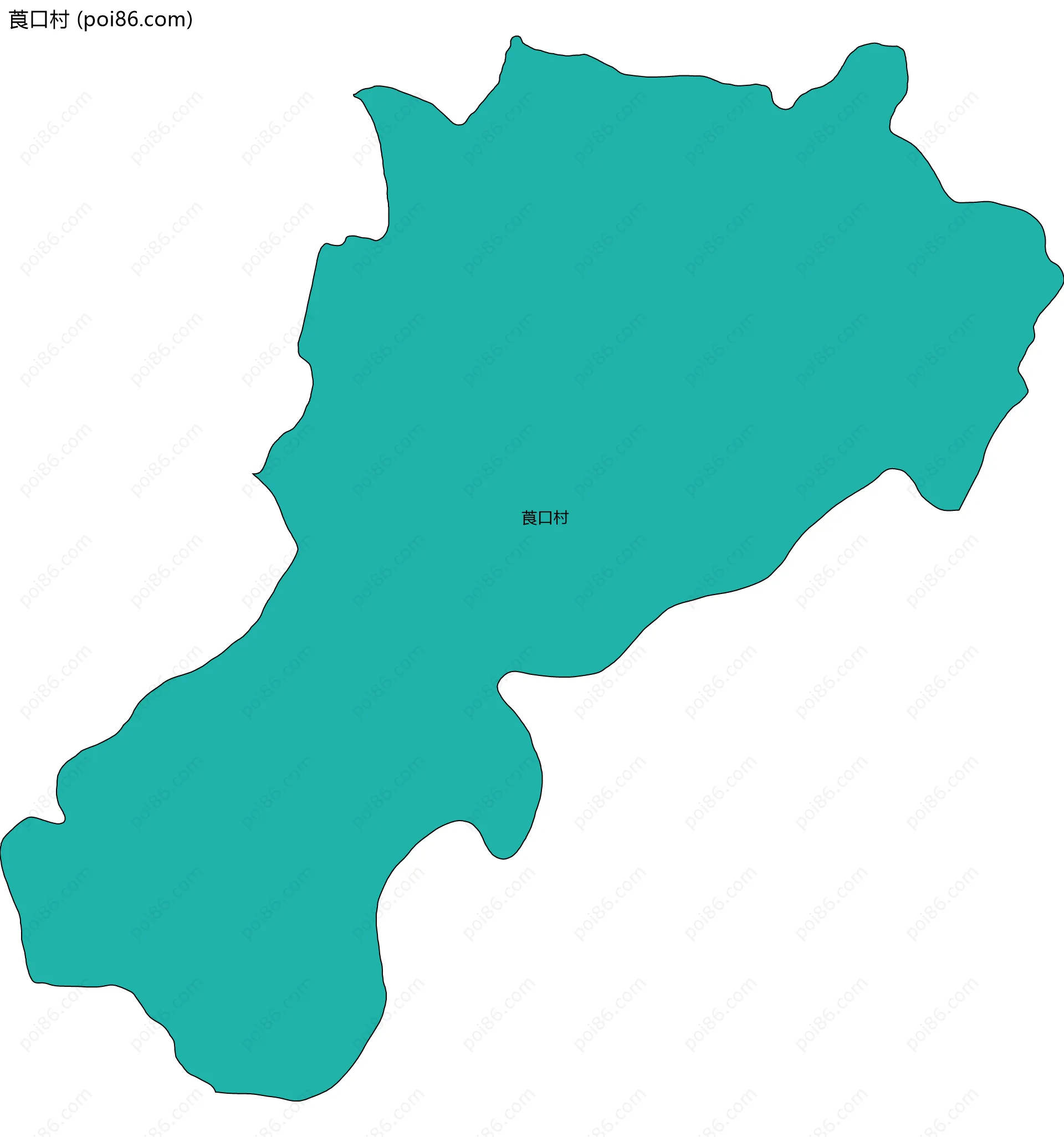 莨口村边界地图