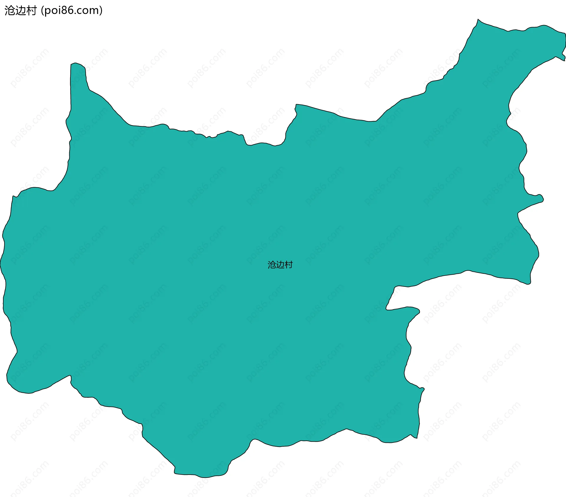 沧边村边界地图