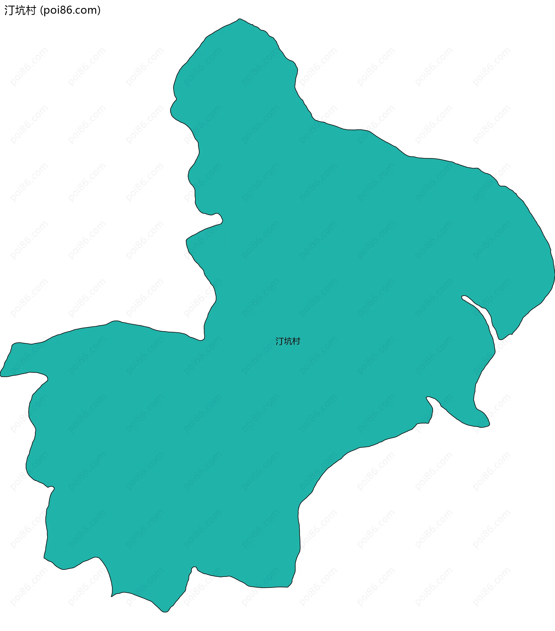 汀坑村边界地图