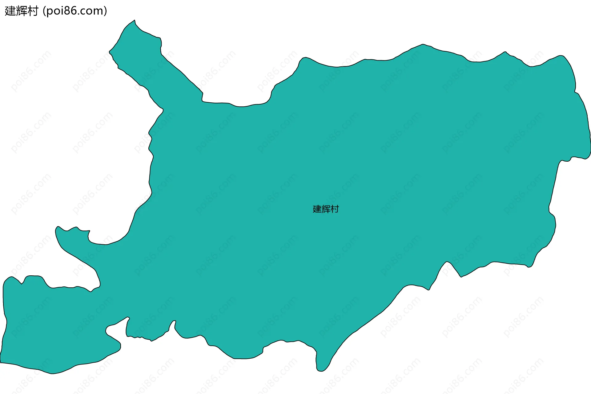 建辉村边界地图