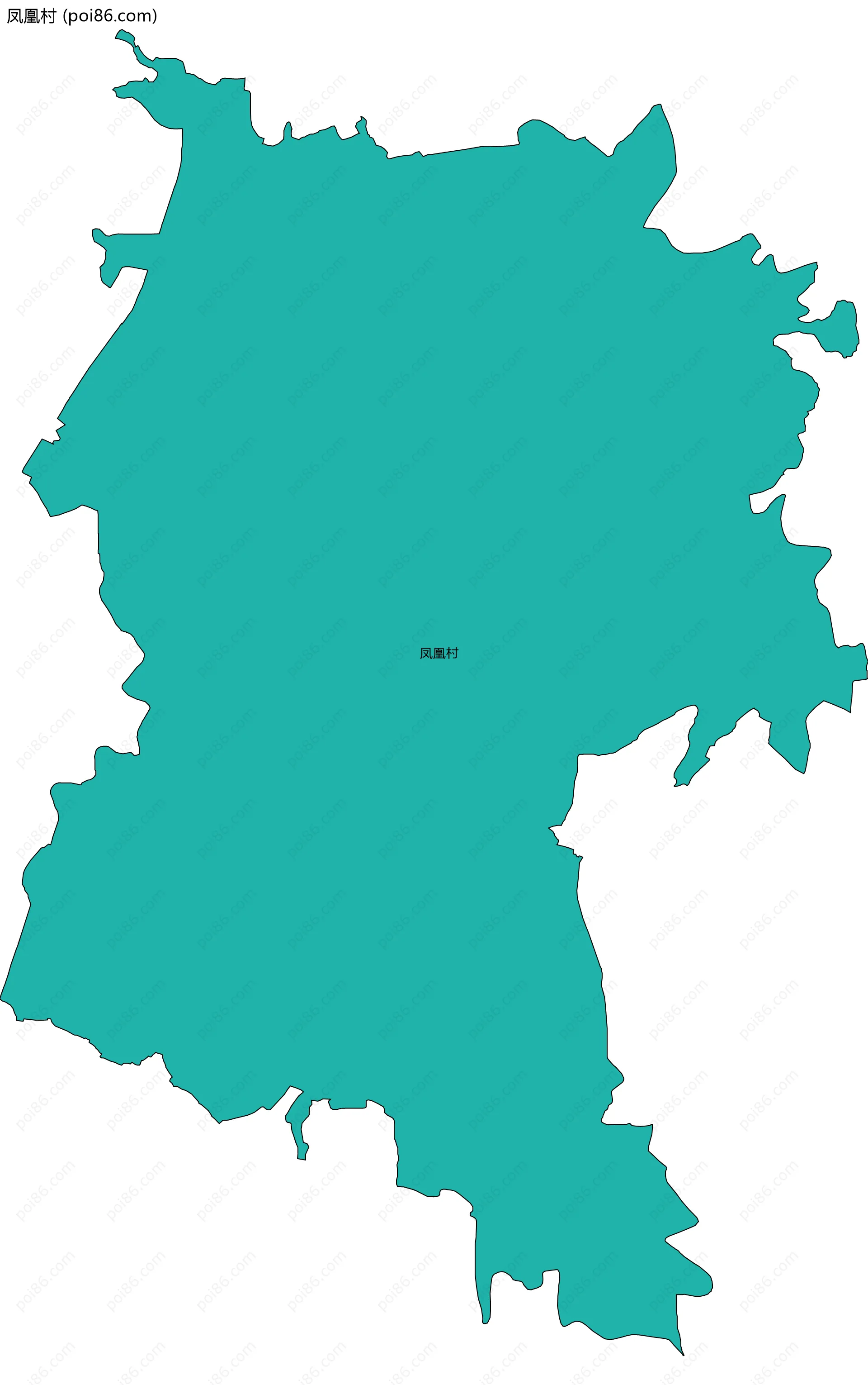 凤凰村边界地图