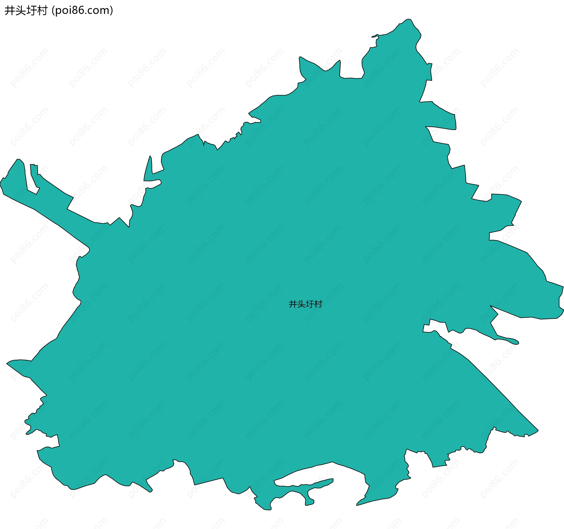 井头圩村边界地图