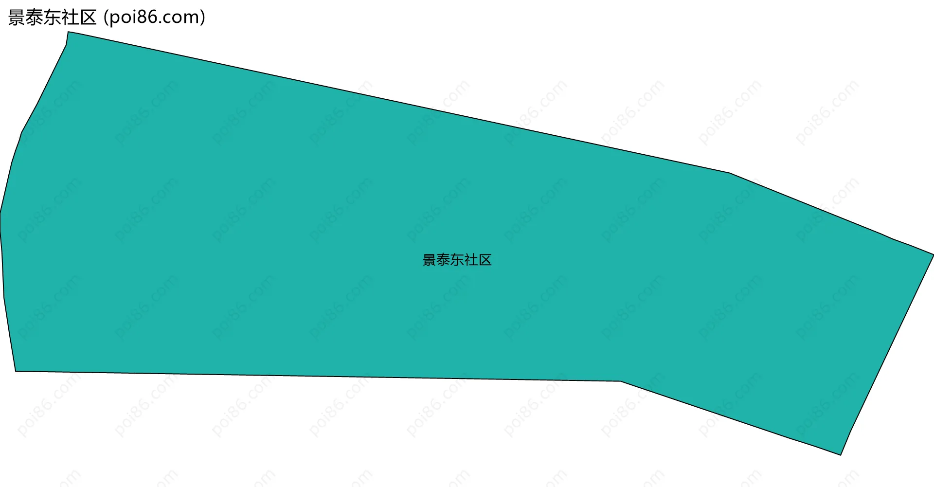 景泰东社区边界地图