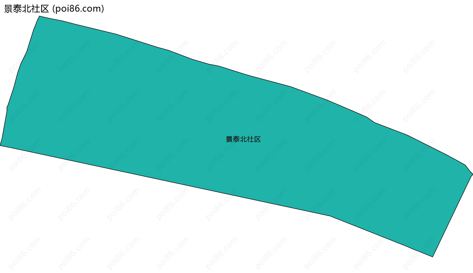 景泰北社区边界地图