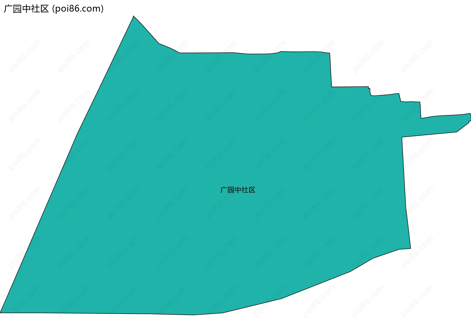 广园中社区边界地图