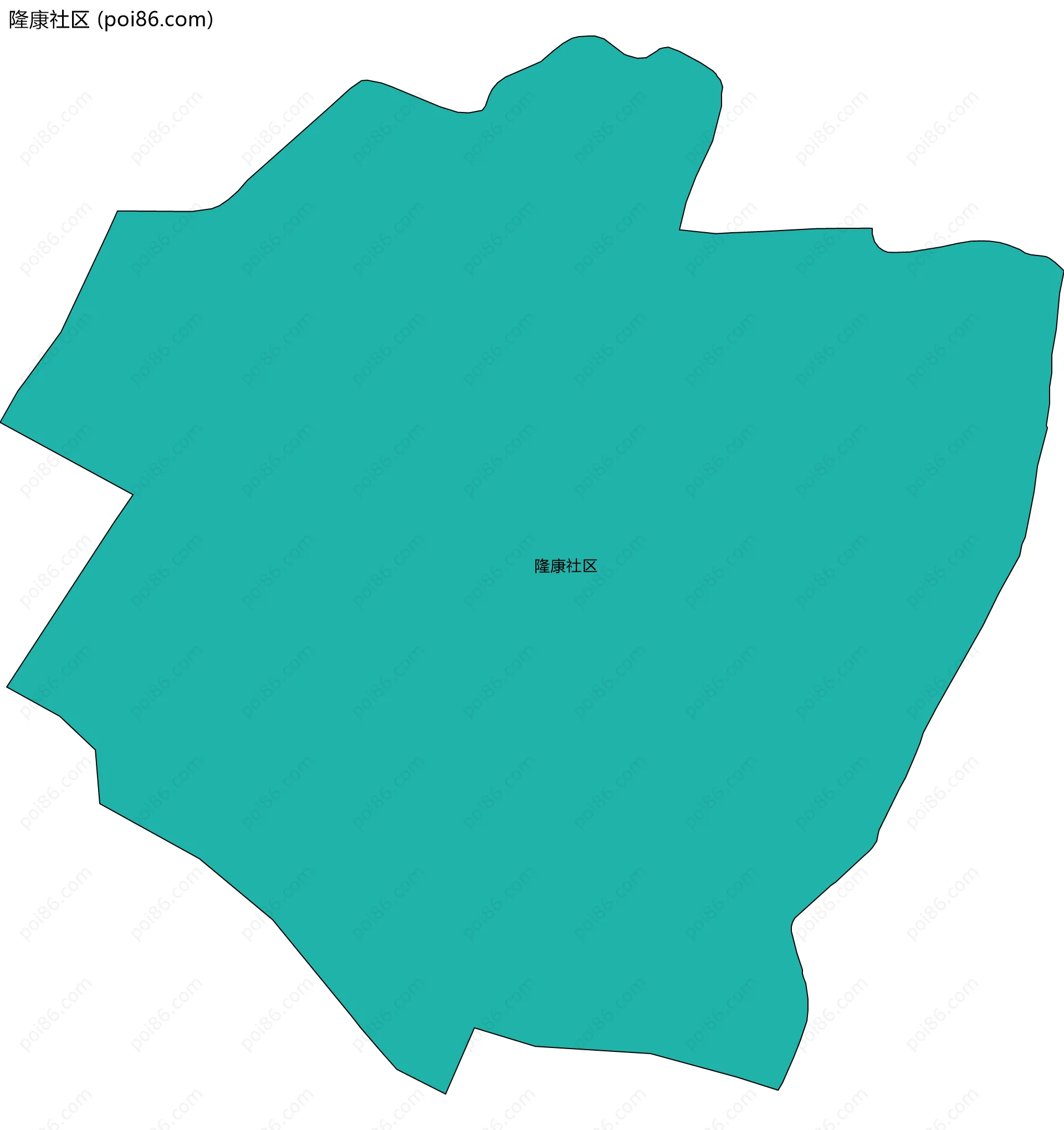 隆康社区边界地图