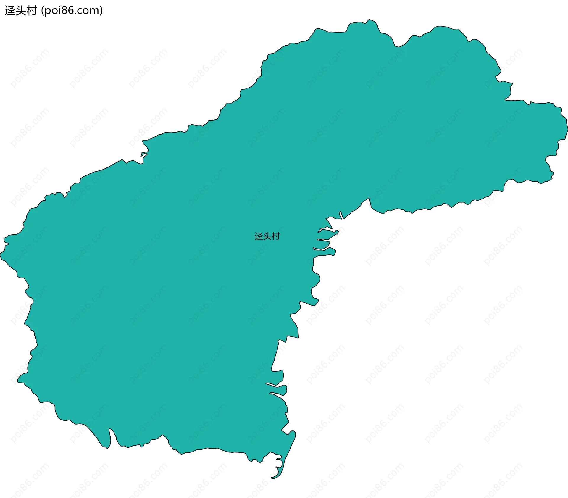 迳头村边界地图