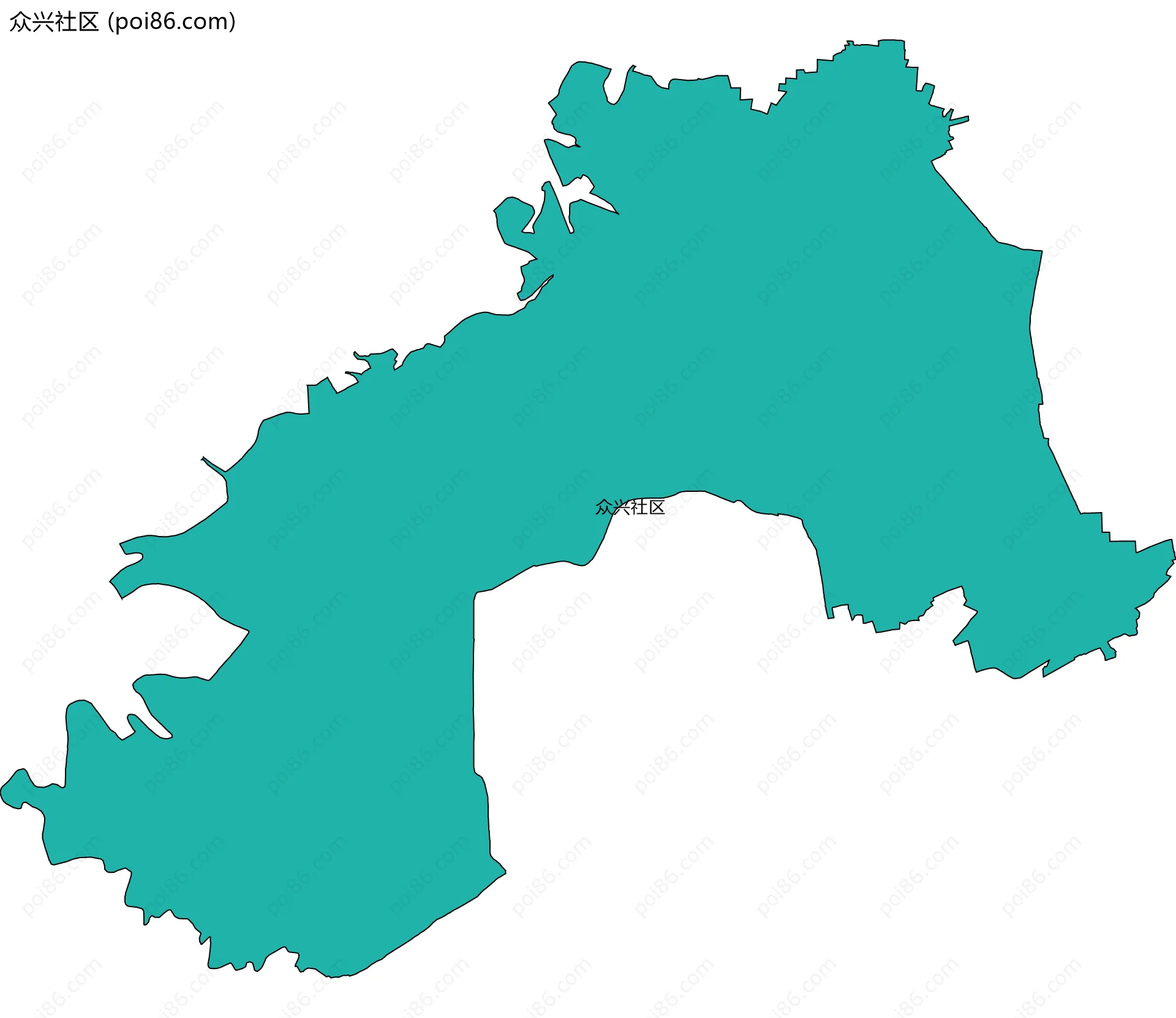 众兴社区边界地图