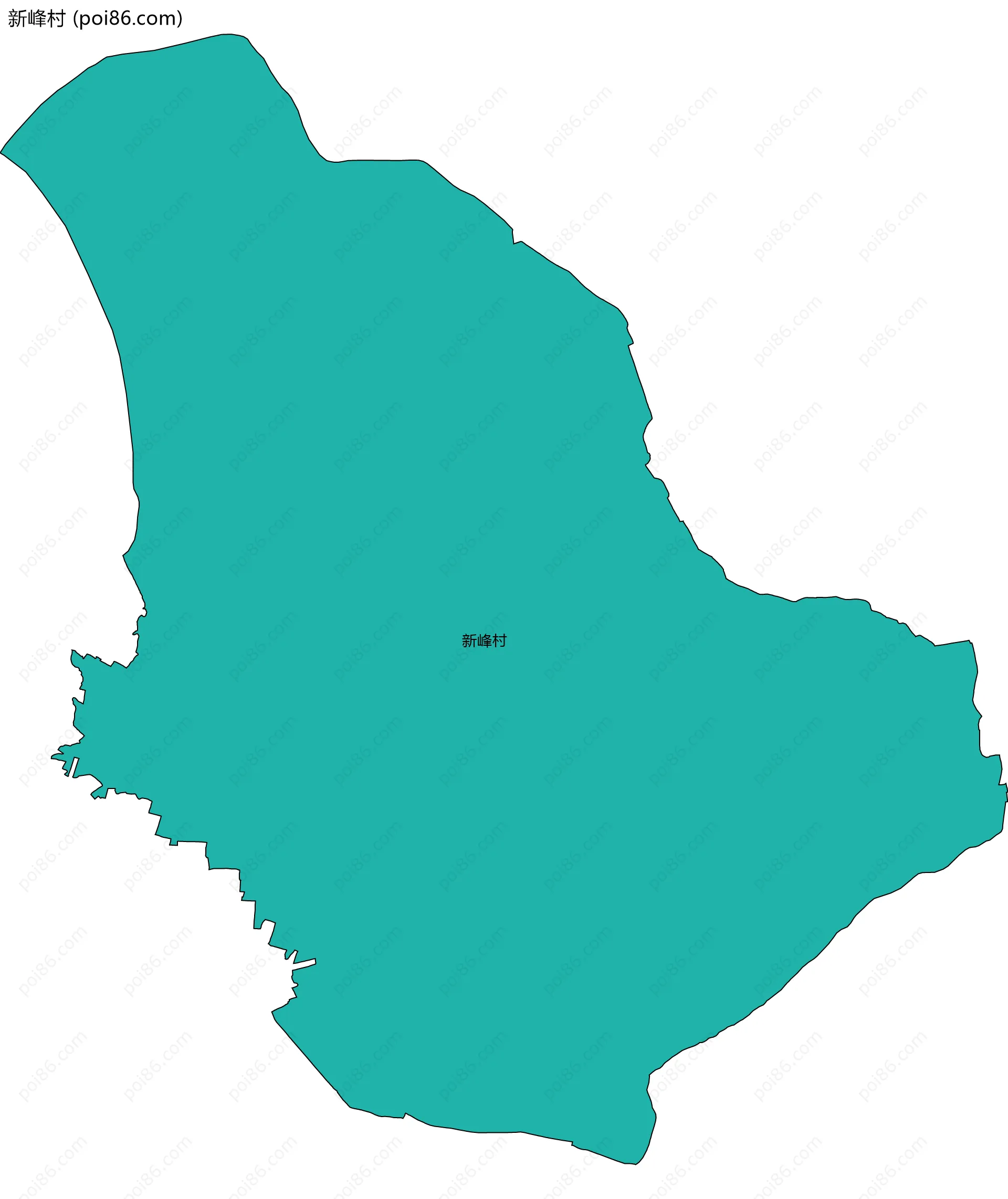 新峰村边界地图