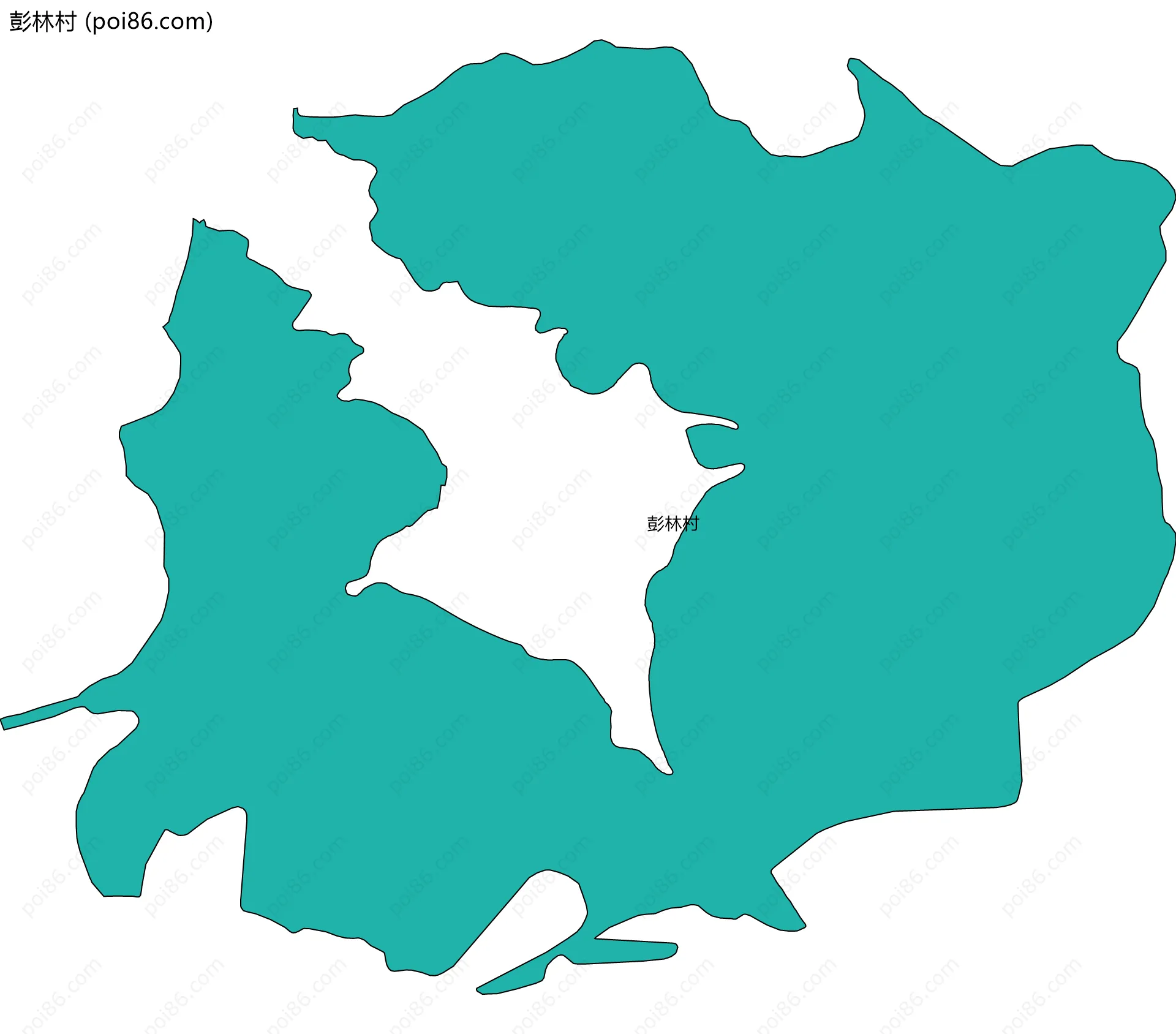 彭林村边界地图