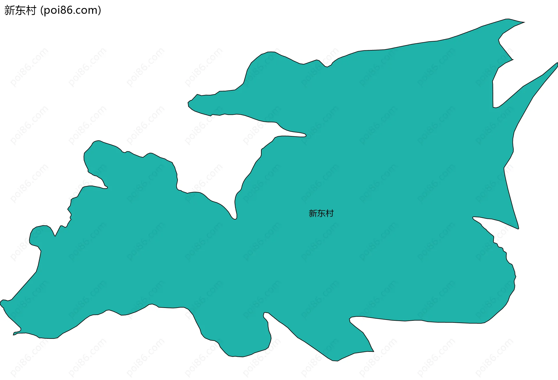 新东村边界地图