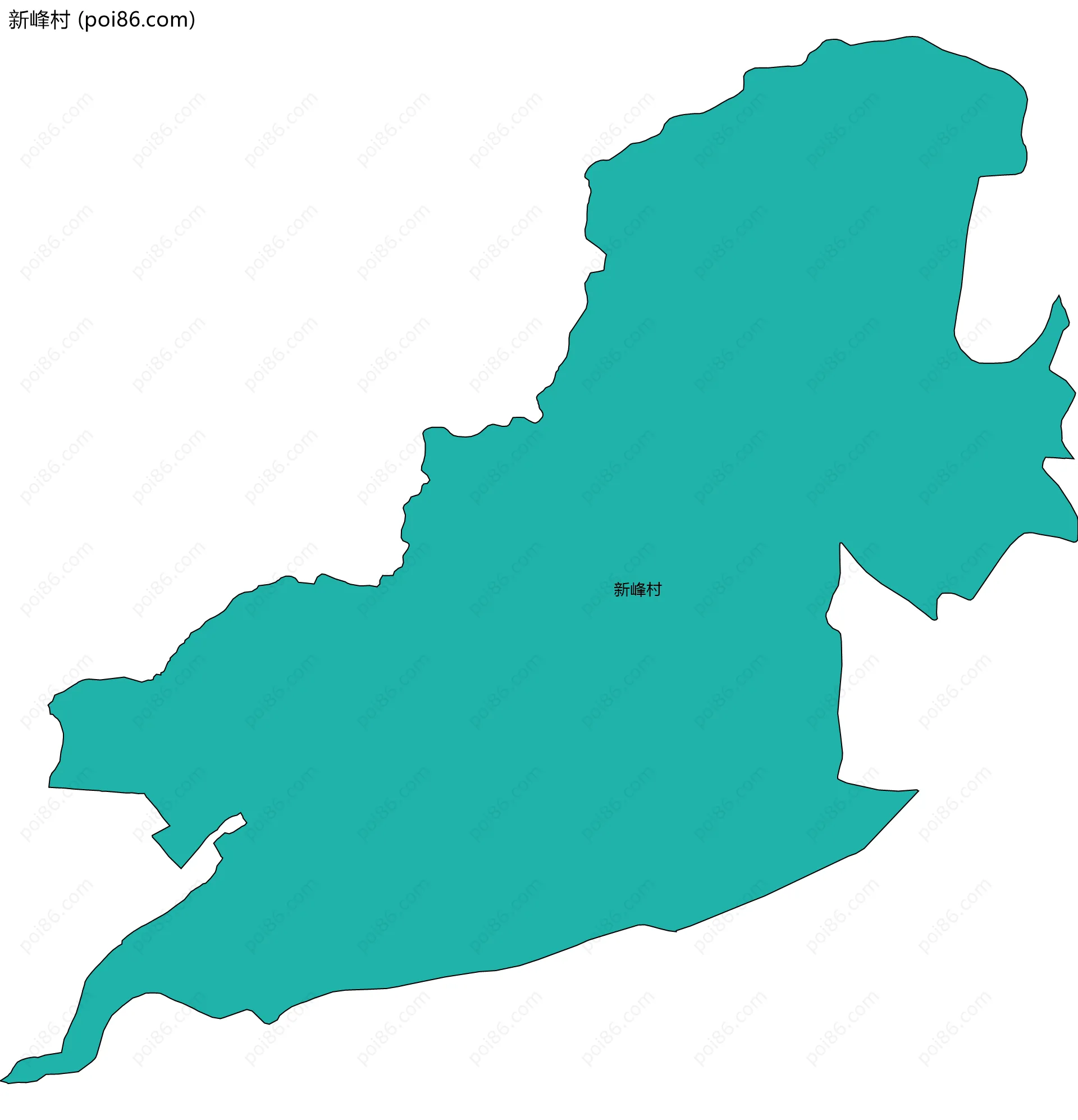 新峰村边界地图