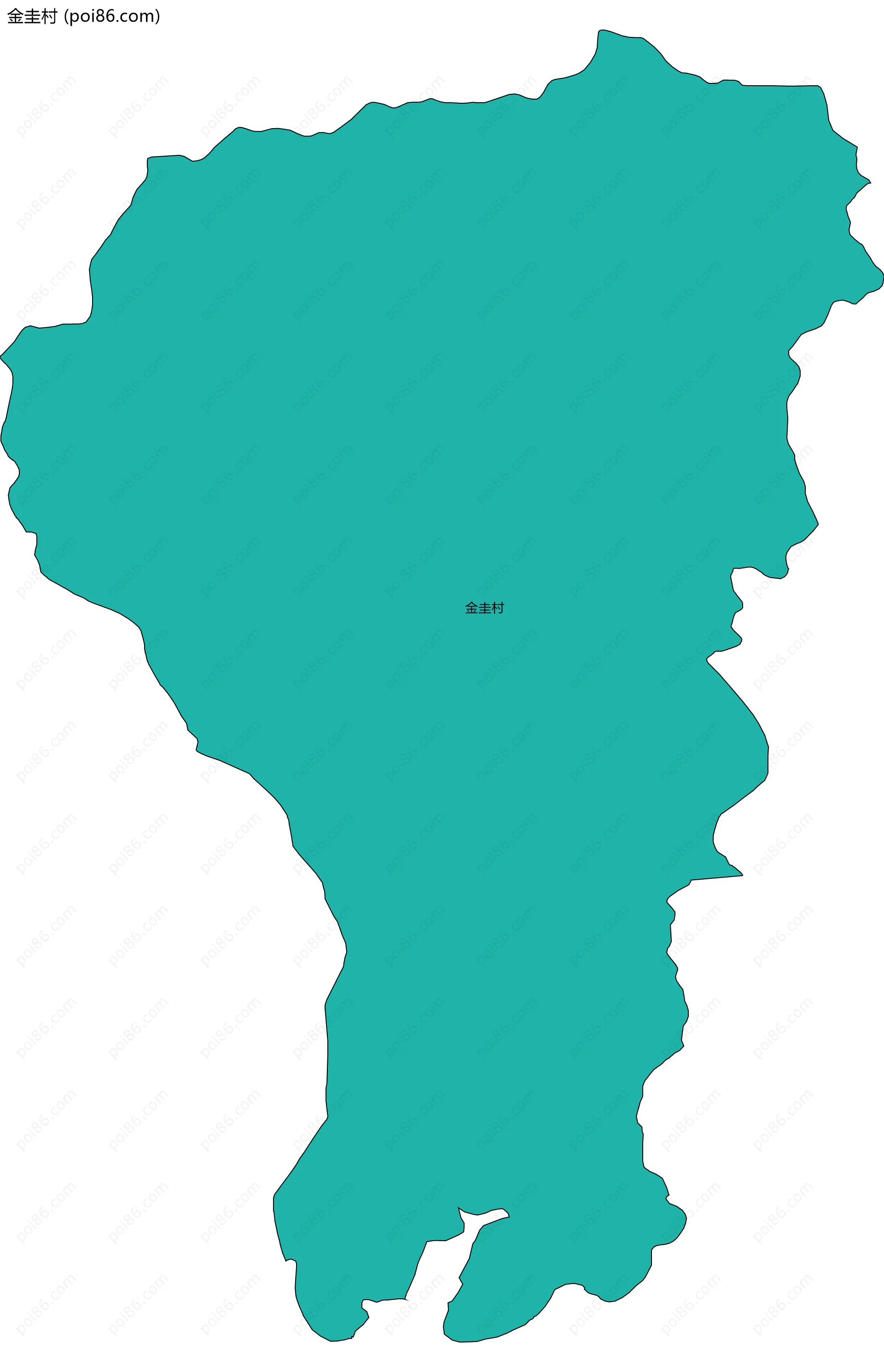 金圭村边界地图