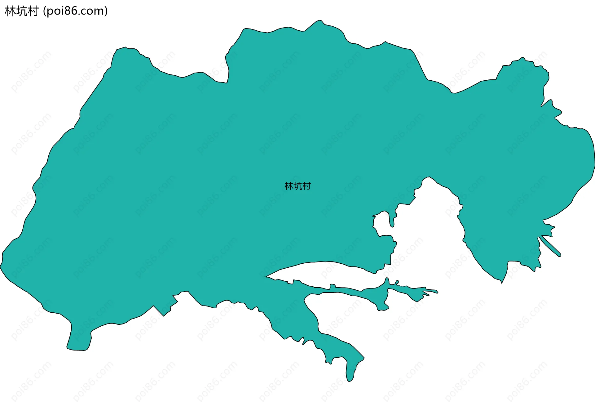 林坑村边界地图