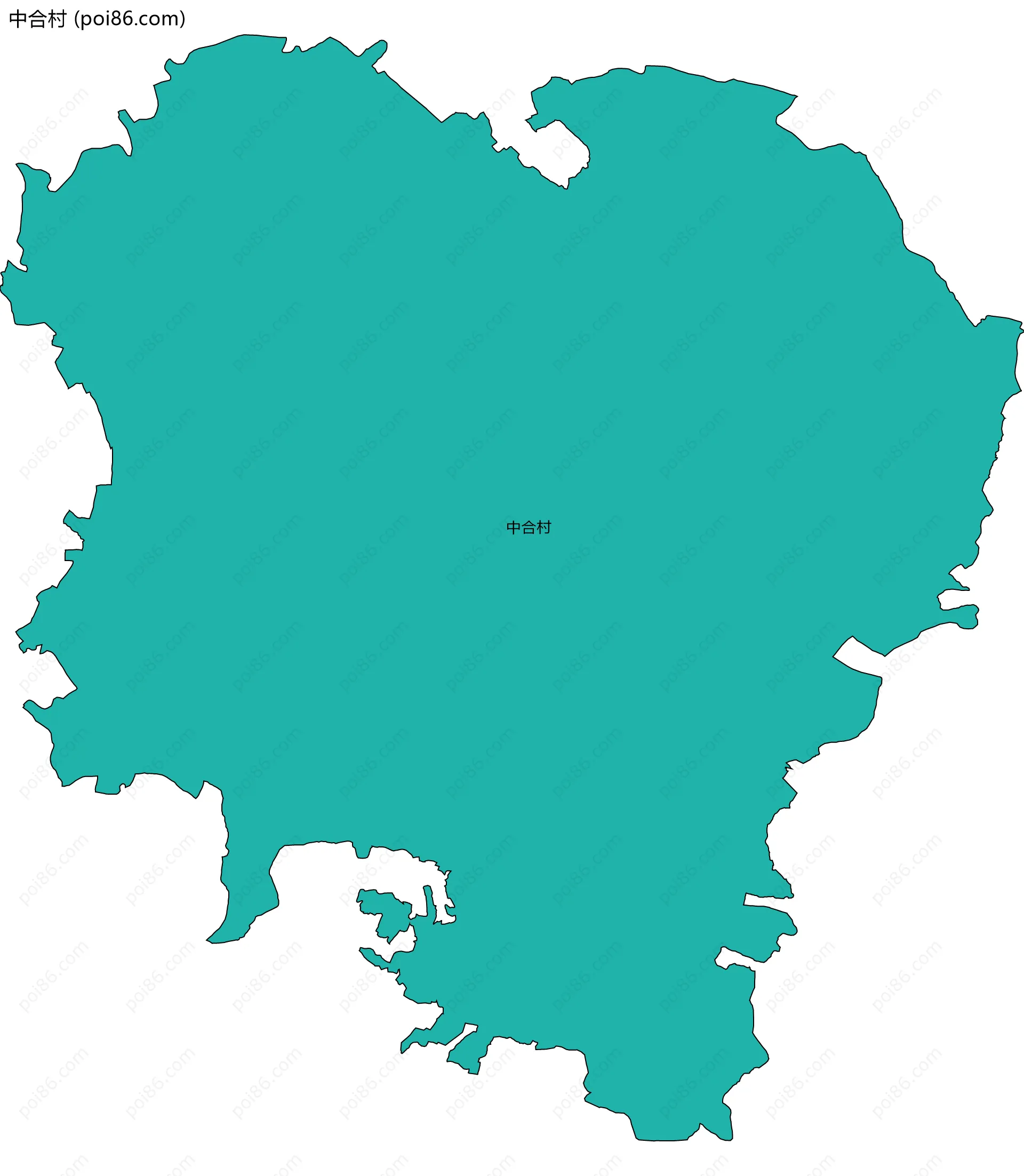 中合村边界地图