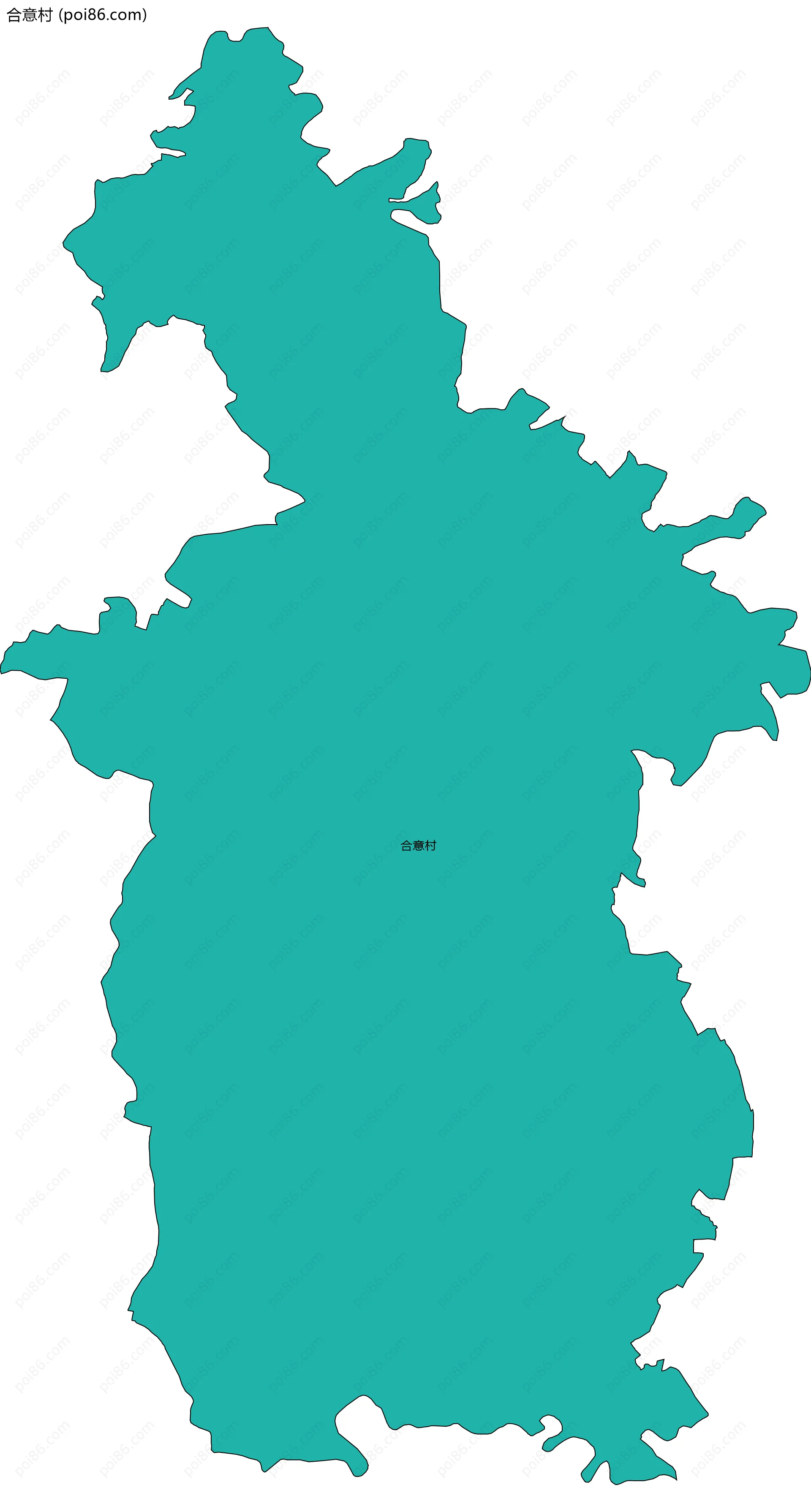 合意村边界地图