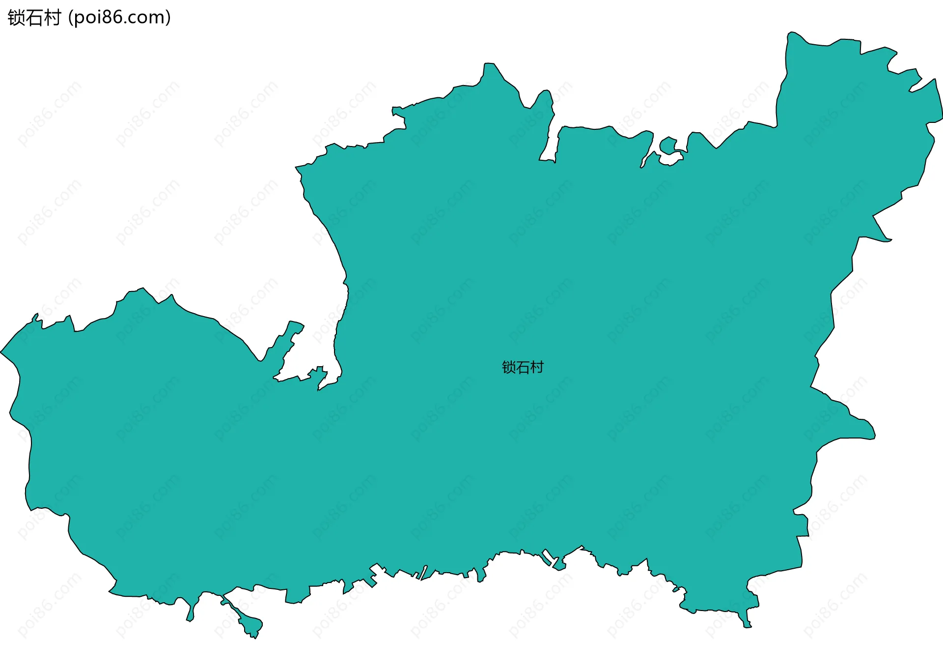 锁石村边界地图