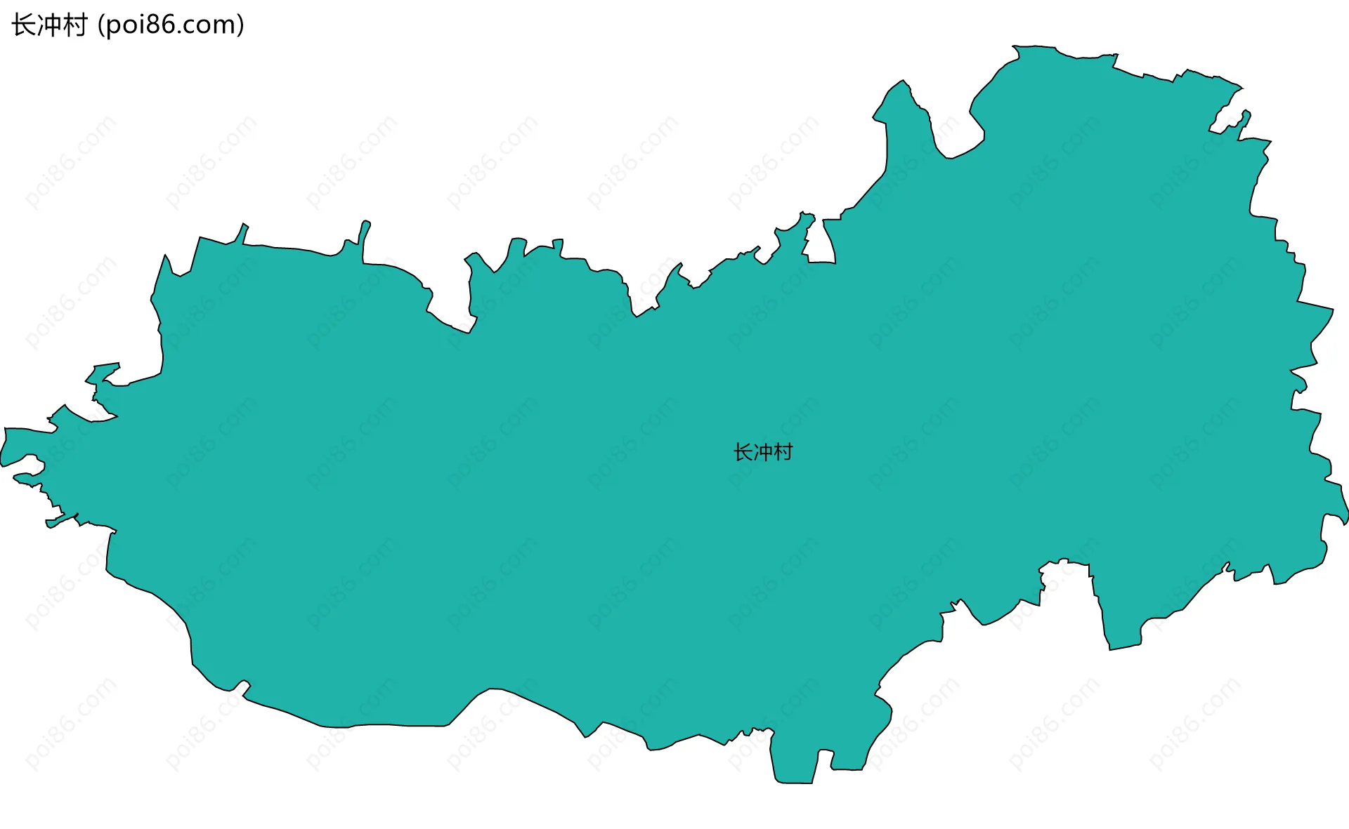 长冲村边界地图