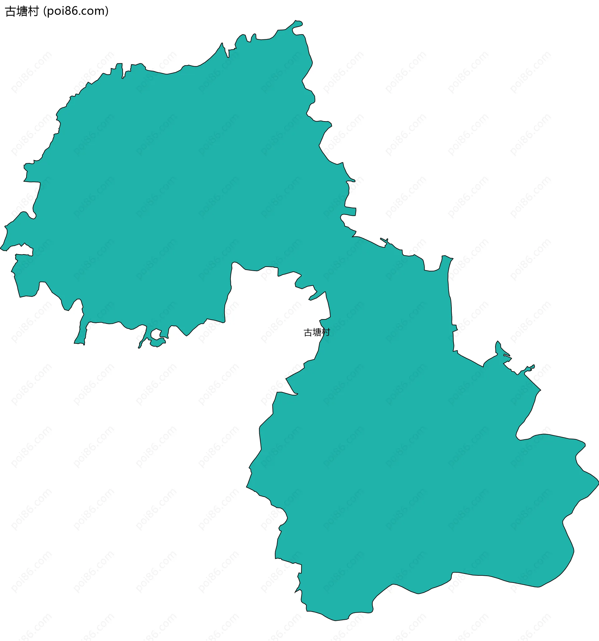 古塘村边界地图