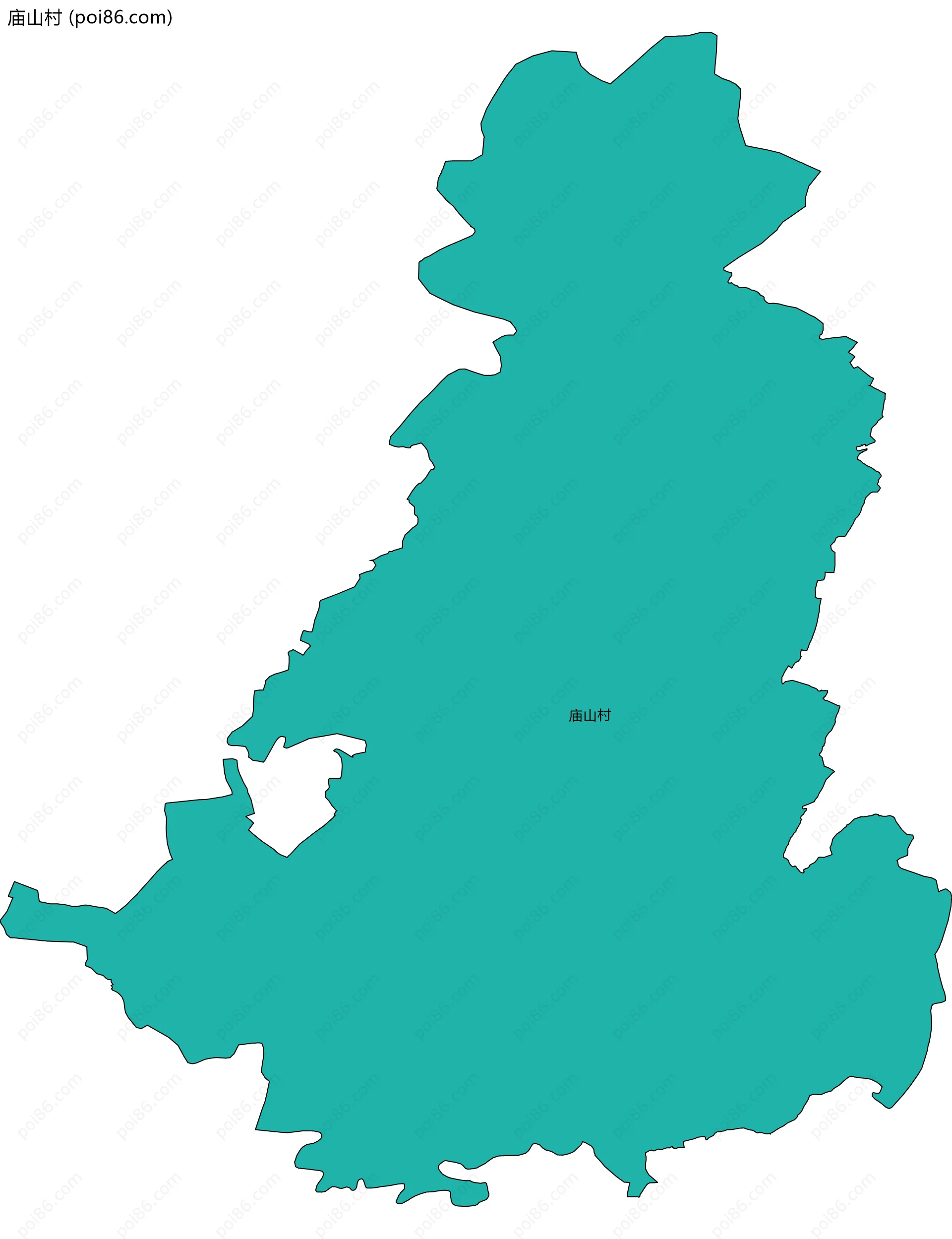 庙山村边界地图