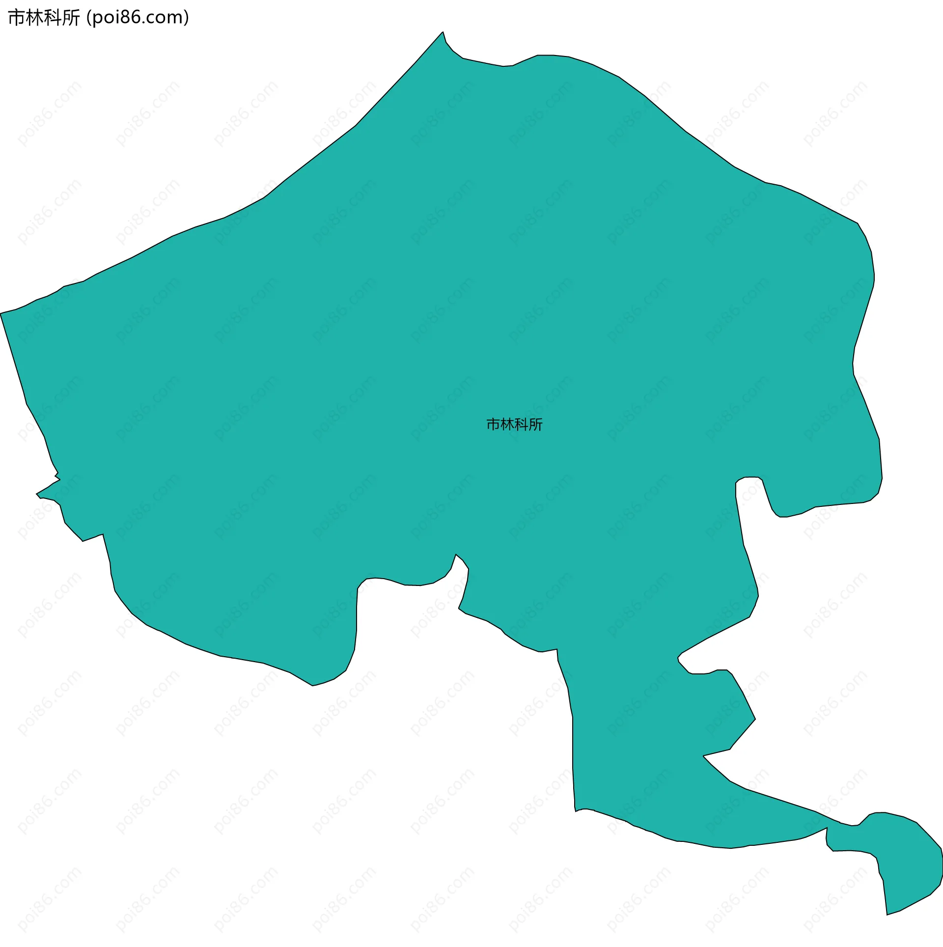 市林科所边界地图