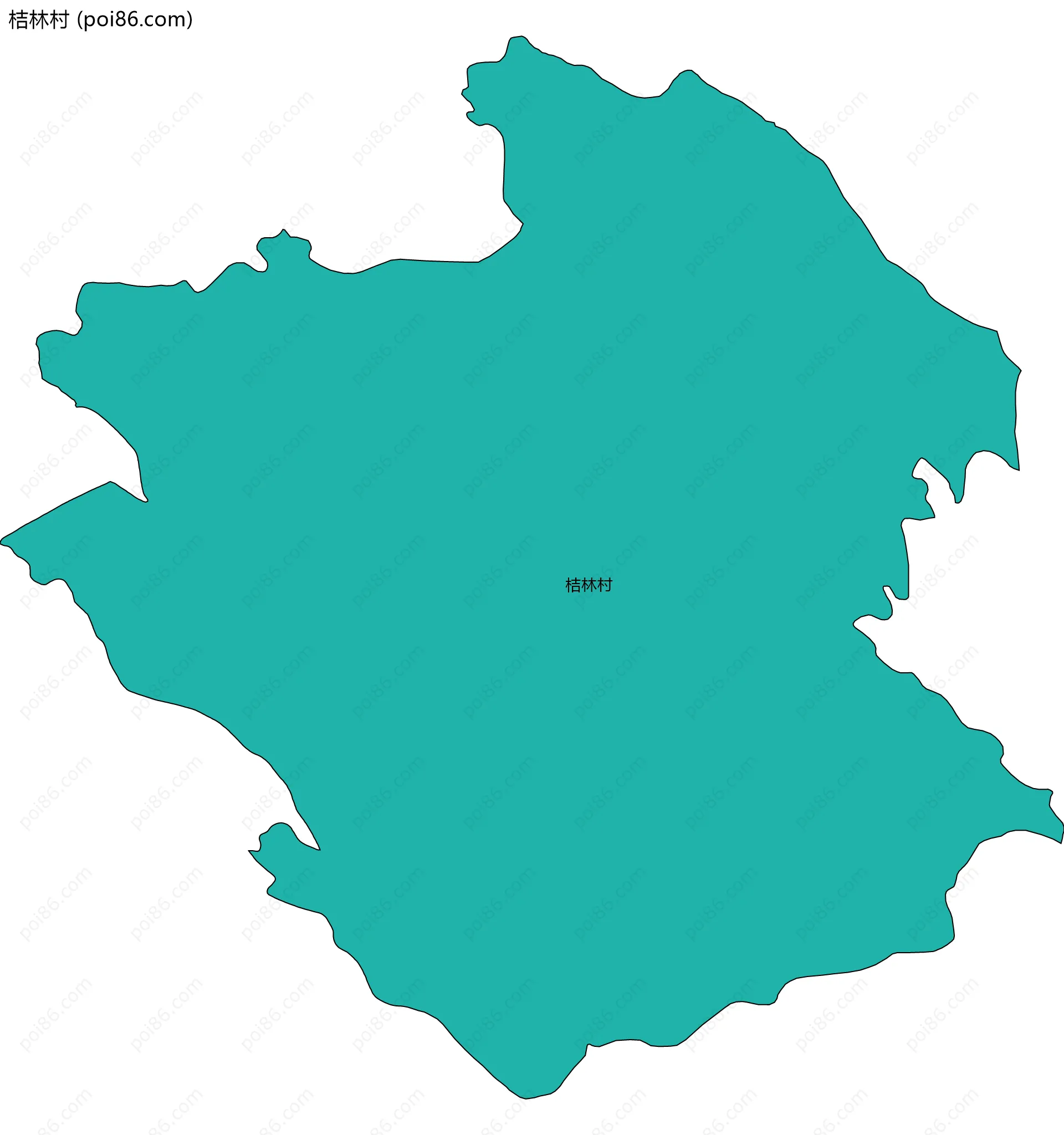 桔林村边界地图