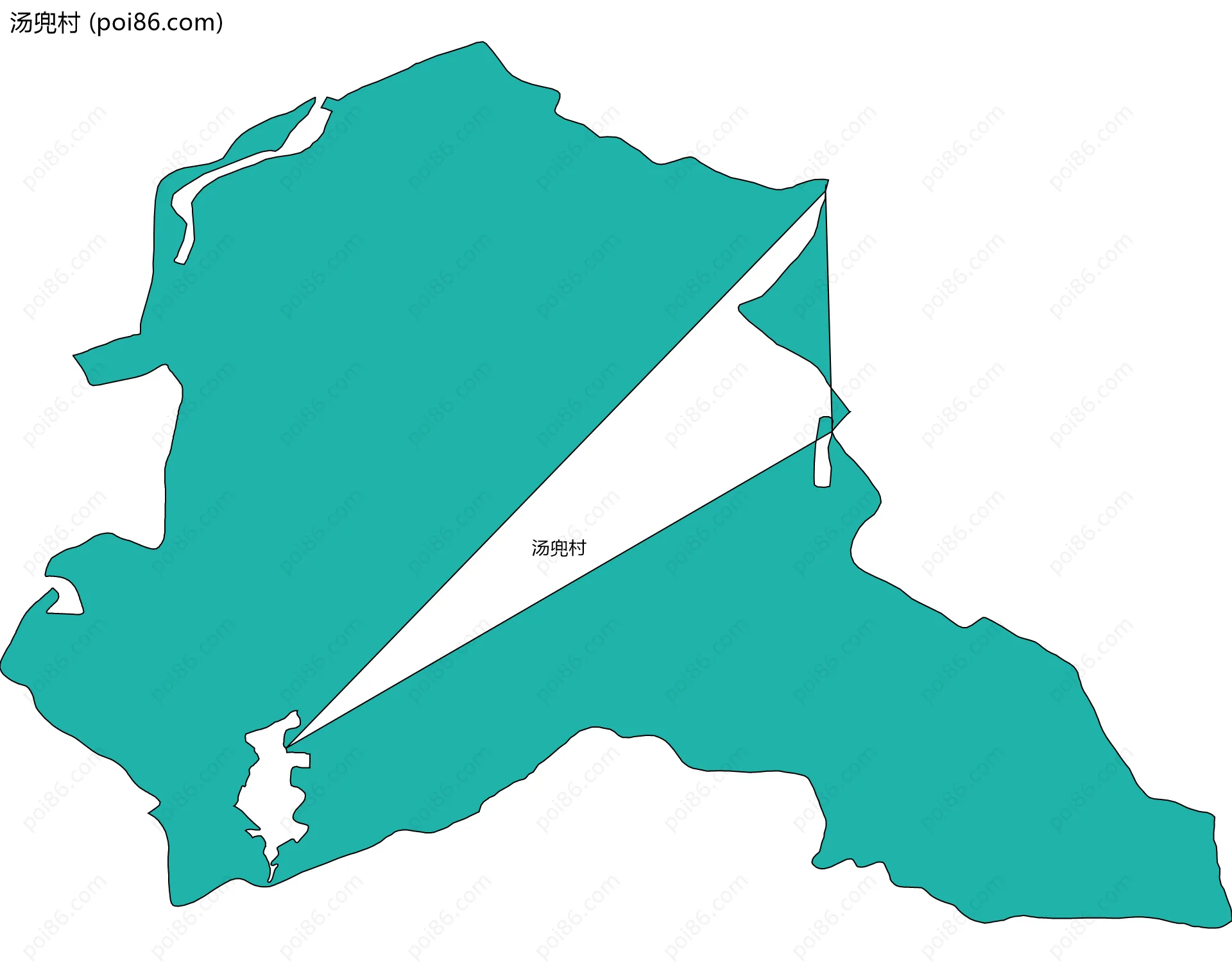 汤兜村边界地图